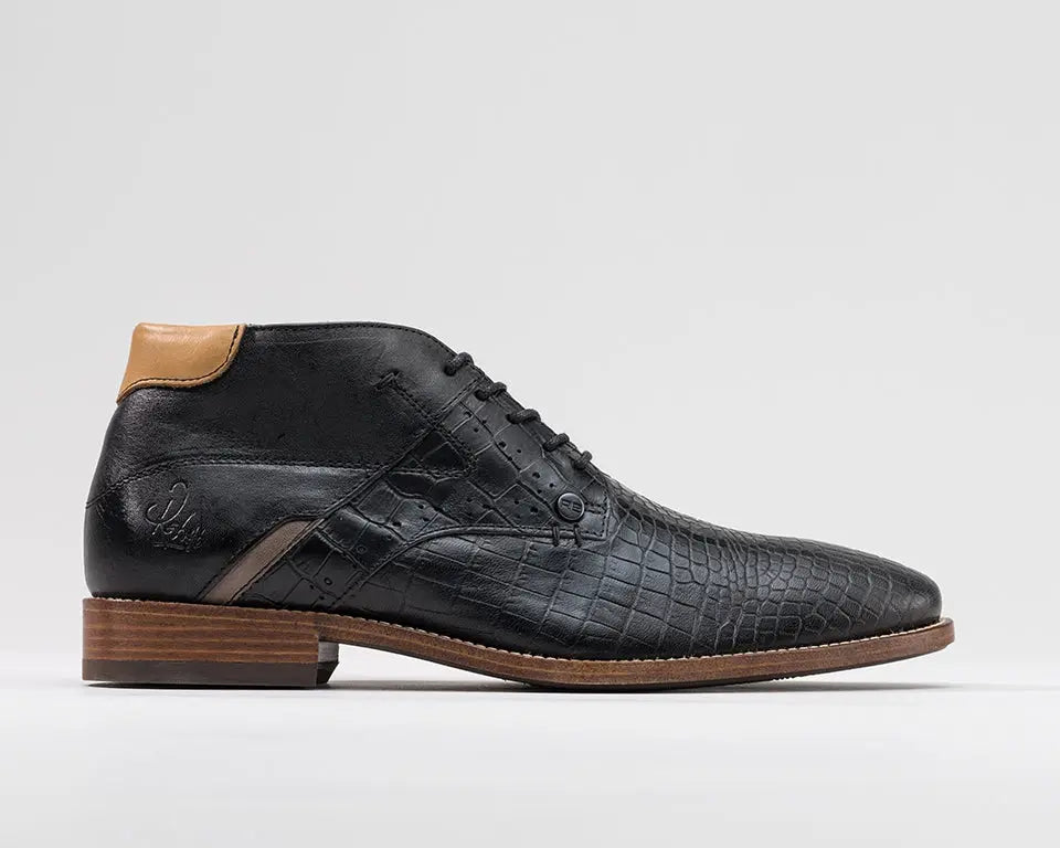 Adriano Crc | Hoge zwarte nette schoenen REHAB Footwear