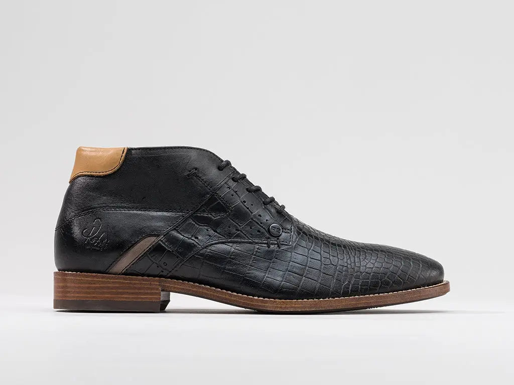 Adriano Crc | Hoge zwarte nette schoenen REHAB Footwear