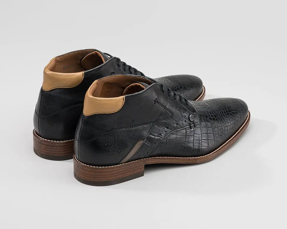 Adriano Crc | Hoge zwarte nette schoenen REHAB Footwear