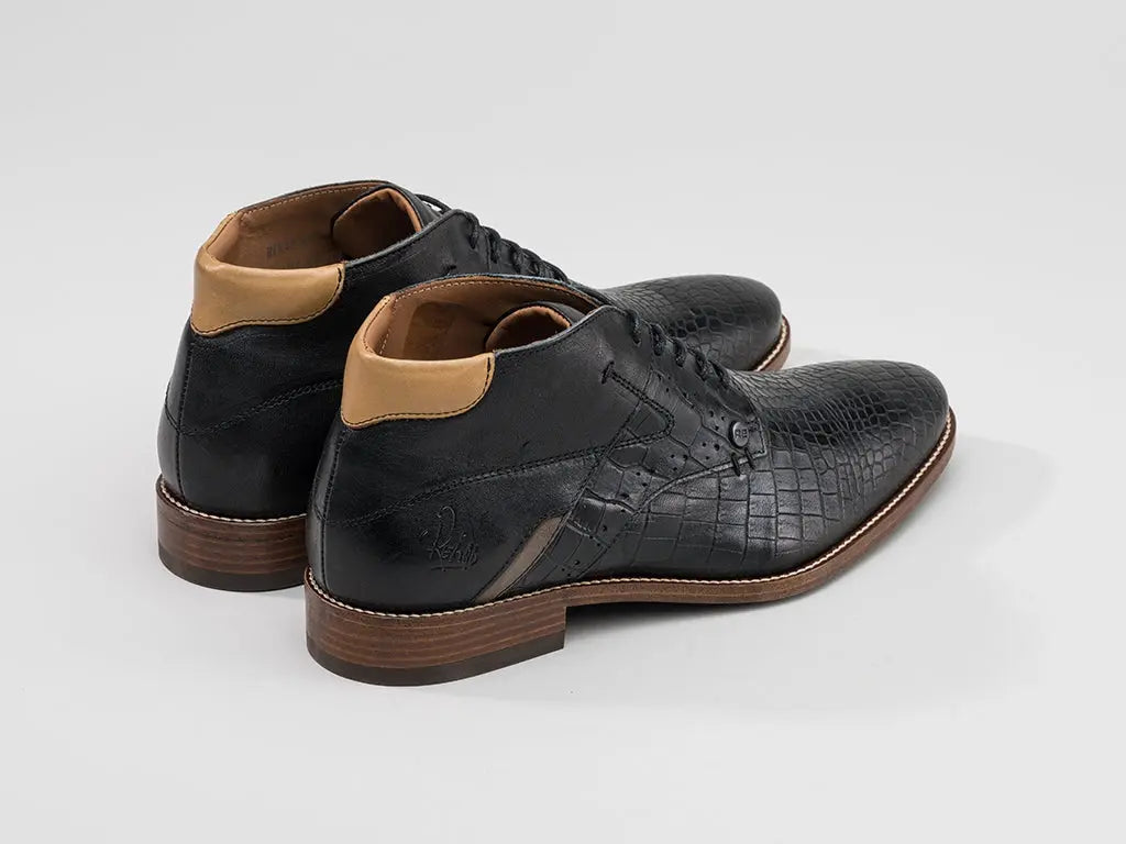 Adriano Crc | Hoge zwarte nette schoenen REHAB Footwear