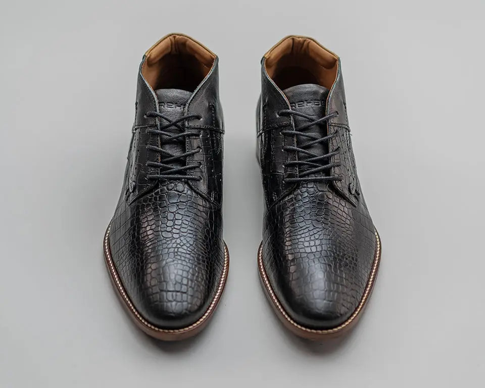 Adriano Crc | Hoge zwarte nette schoenen REHAB Footwear