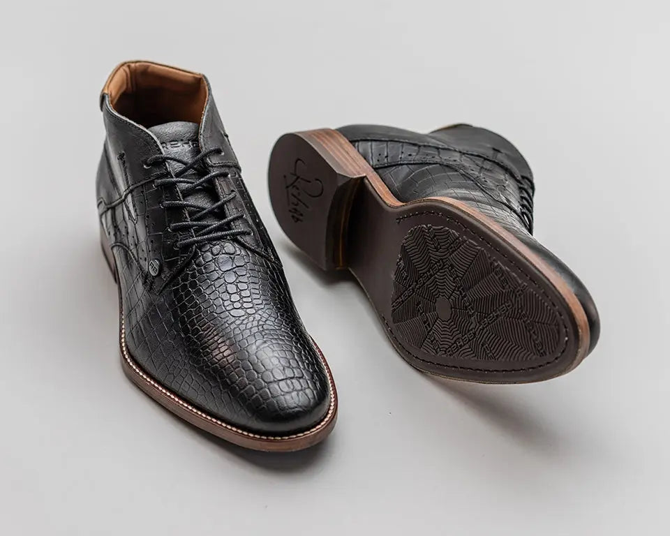 Adriano Crc | Hoge zwarte nette schoenen REHAB Footwear