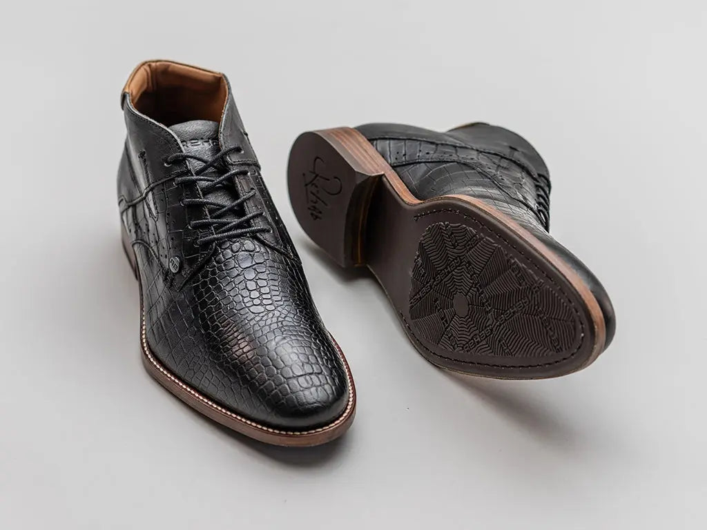 Adriano Crc | Hoge zwarte nette schoenen REHAB Footwear