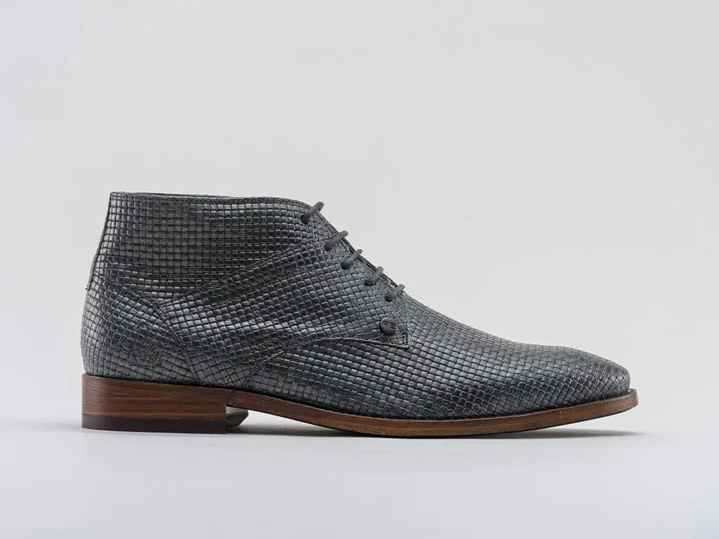 Barry Square | Donkergrijze nette schoenen REHAB Footwear