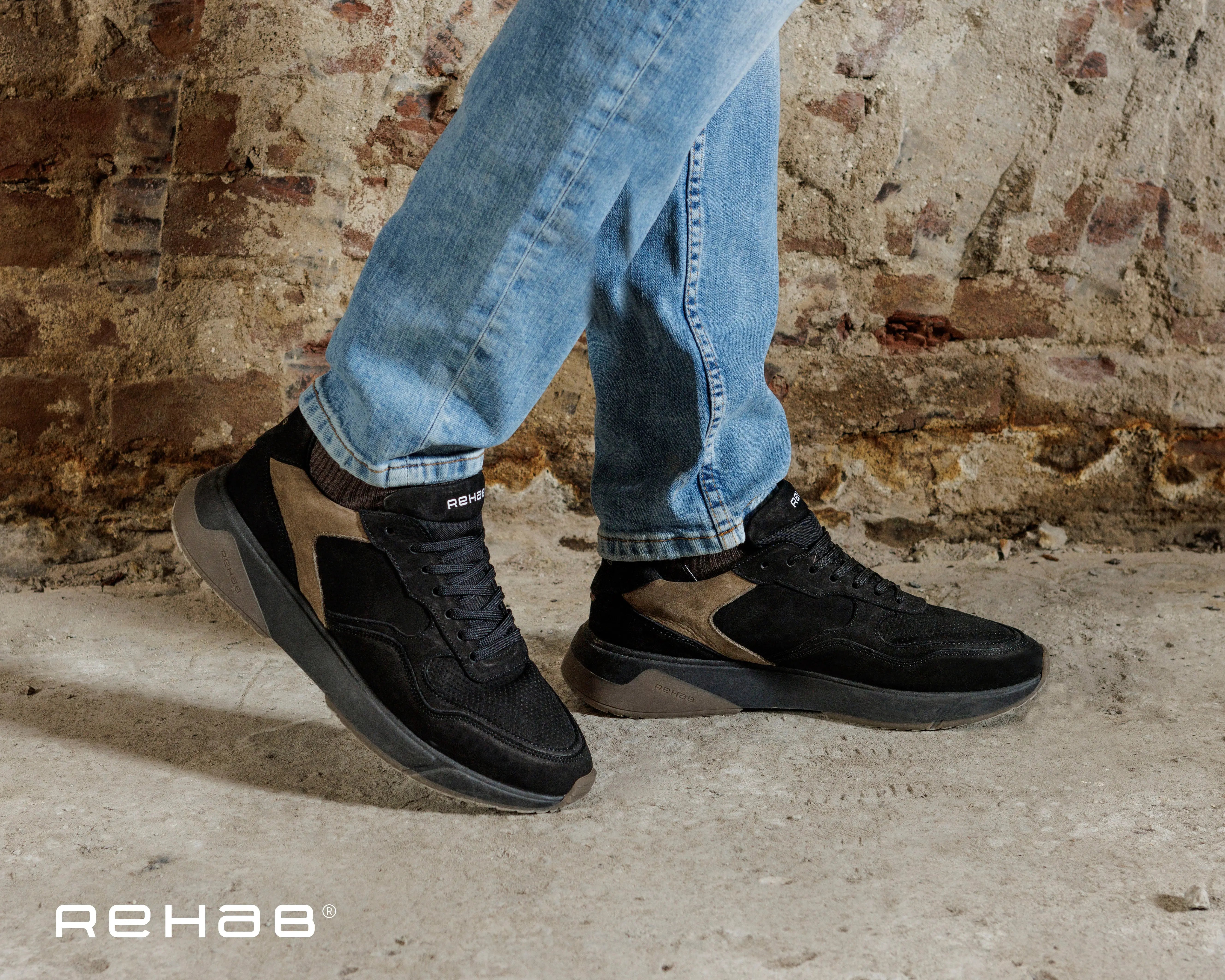 Booster Nub | Zwarte sneakers REHAB Footwear