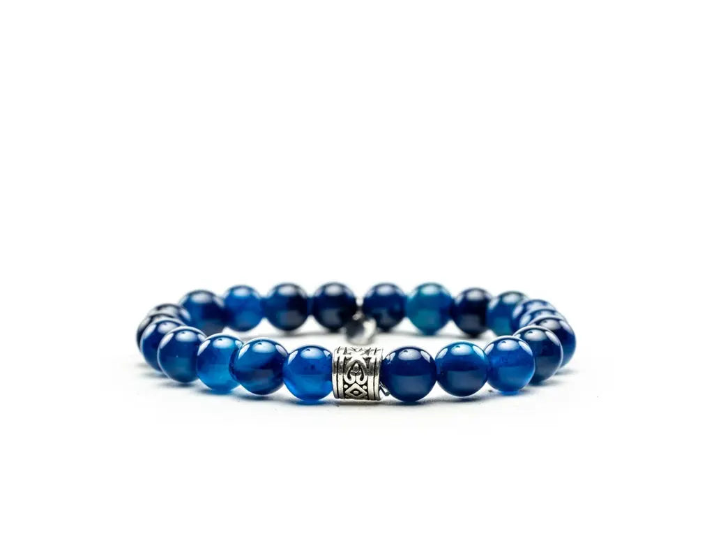 Armband Agata Natural | Donkerblauw REHAB Footwear