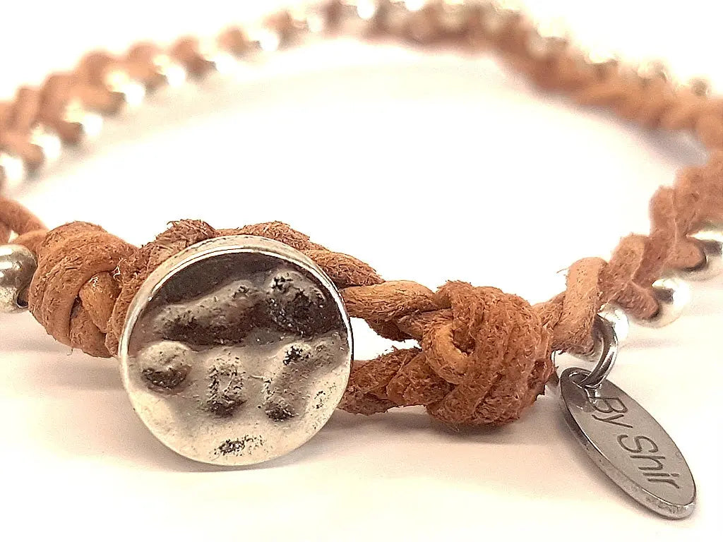 Armband Leather Natural | Bruin REHAB Footwear