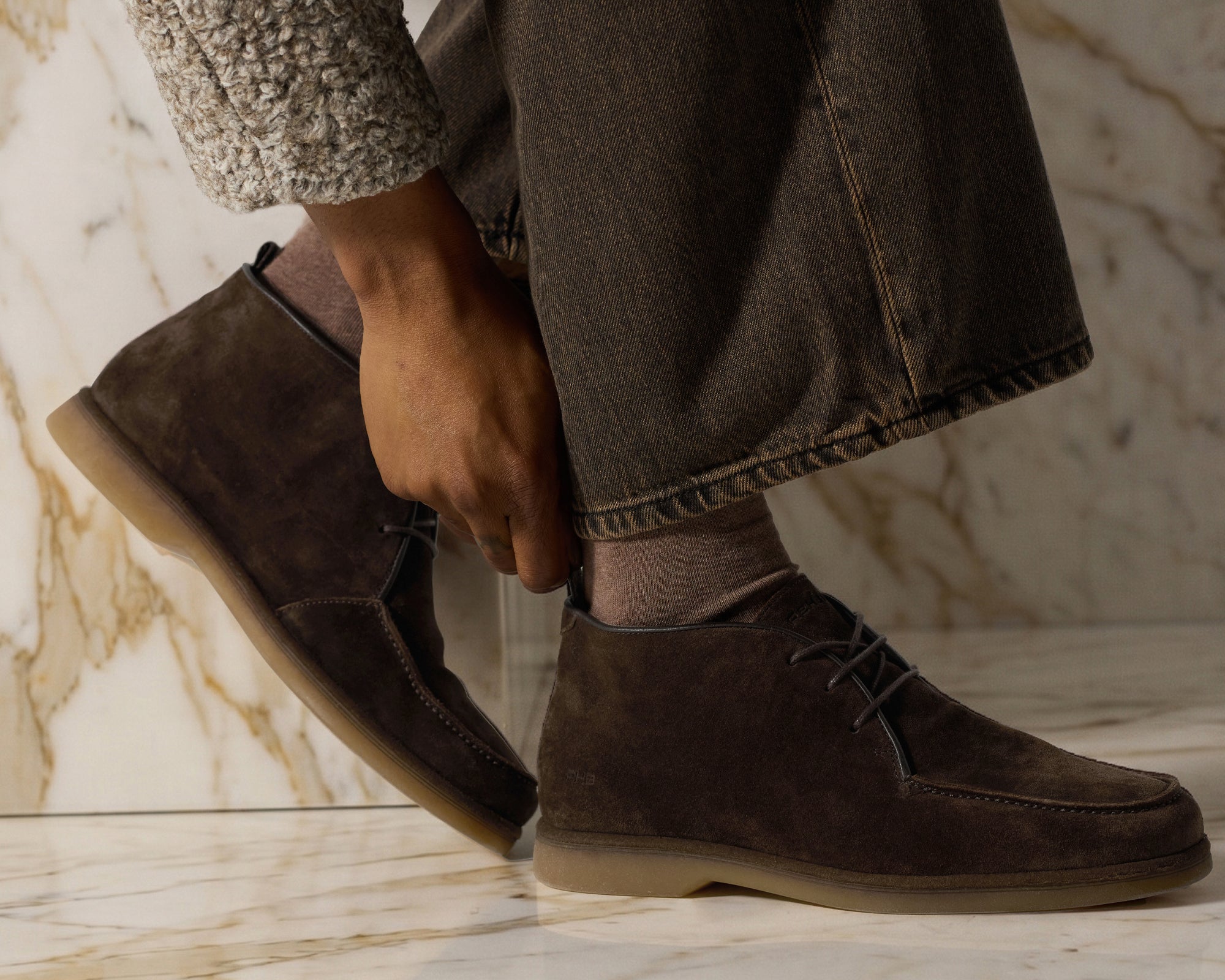 Collin Sue | Donkerbruine boot REHAB Footwear