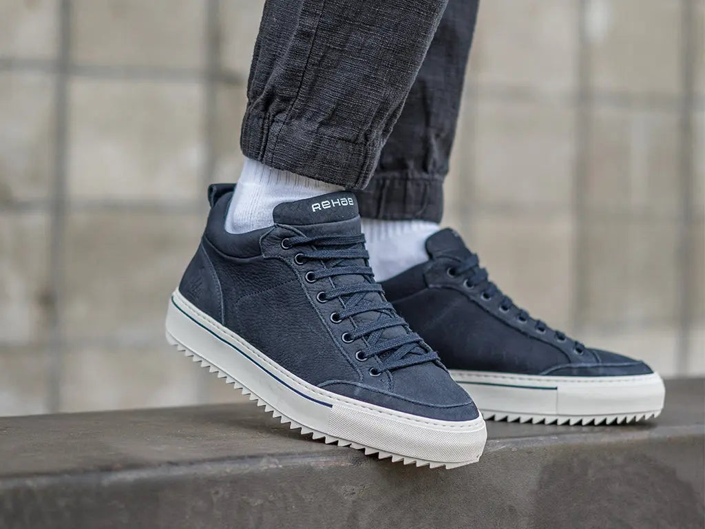 Craig Nub | Donkerblauwe sneakers REHAB Footwear