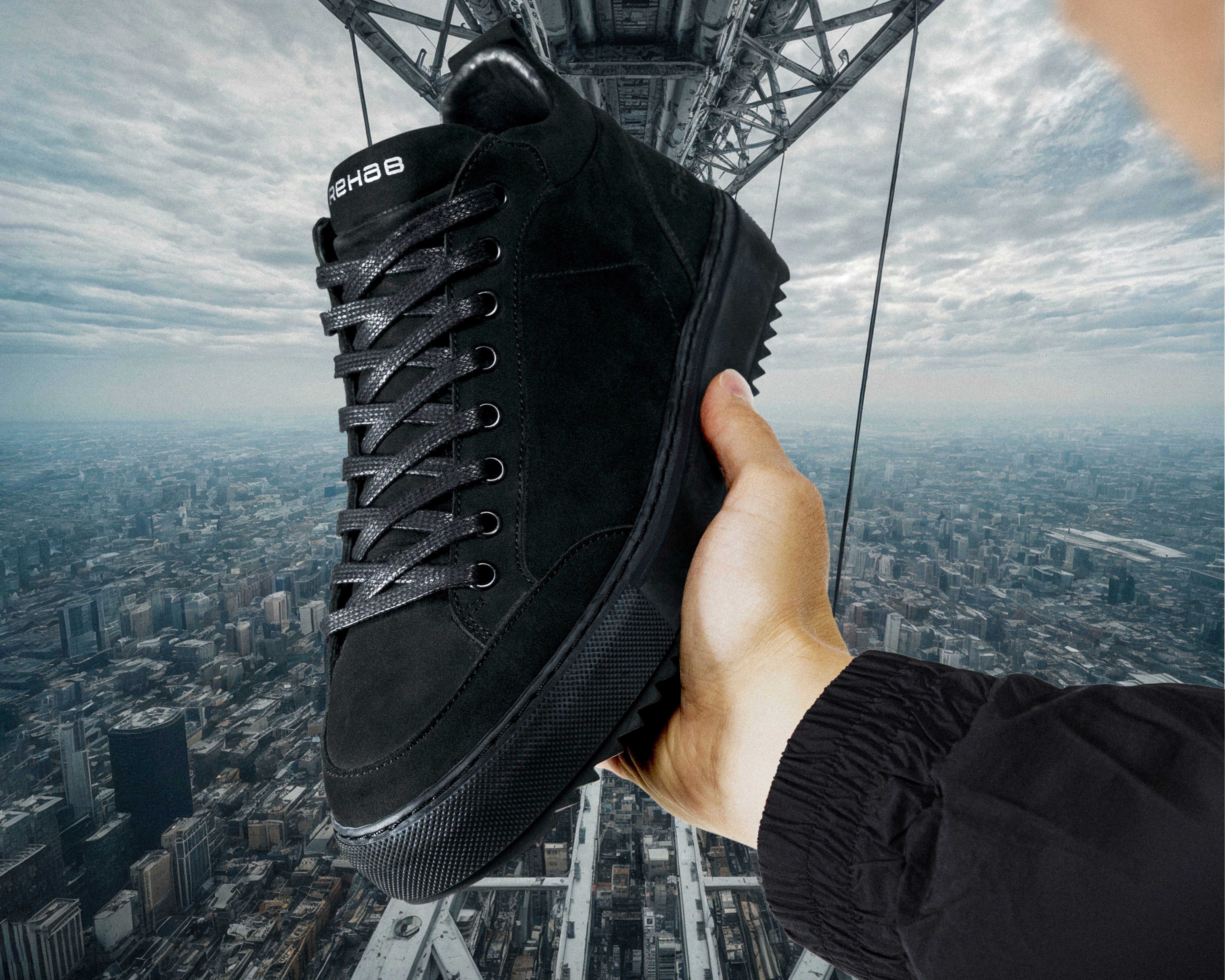 Craig Nub | Zwarte sneaker REHAB Footwear