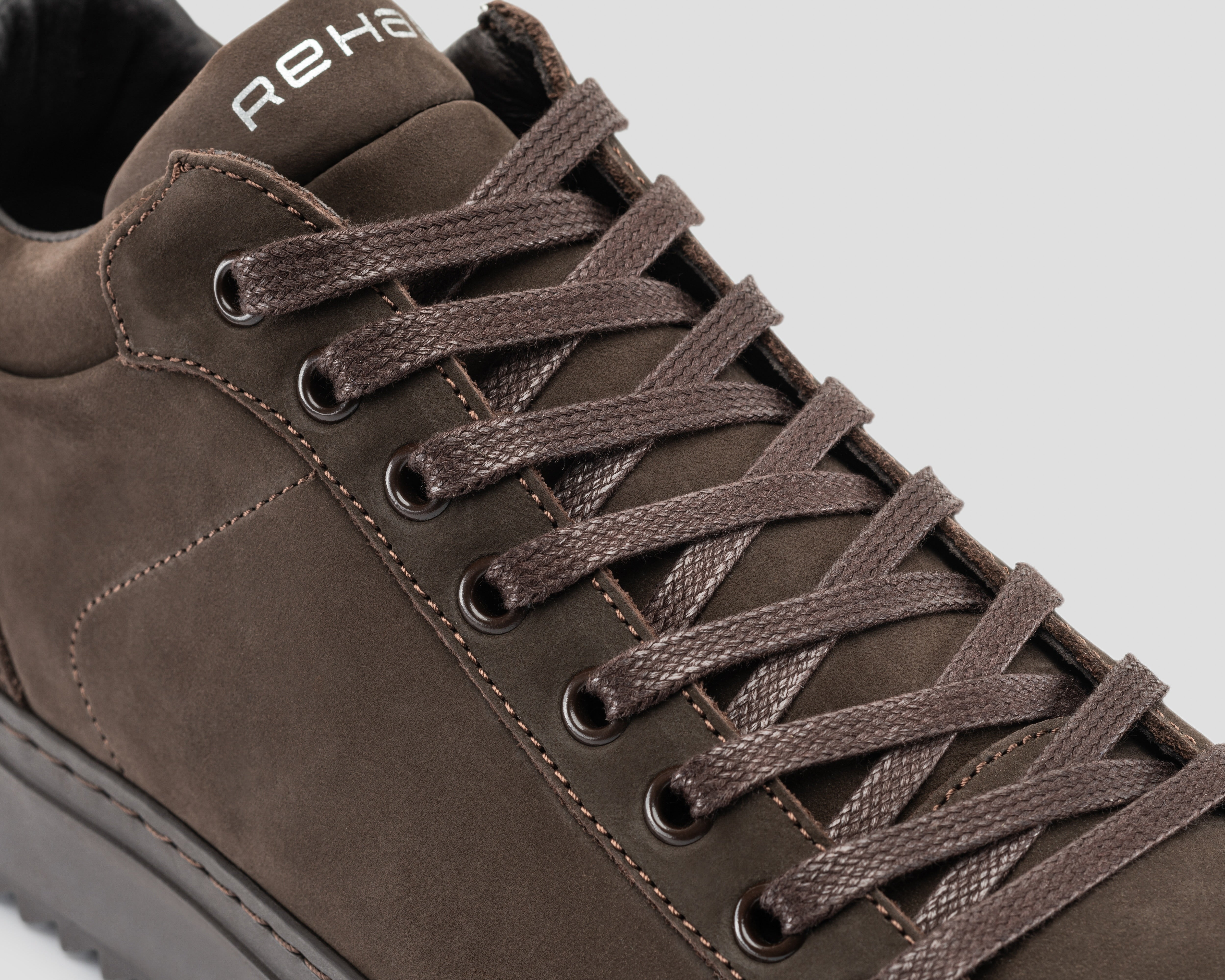 Craig Nub | Donkerbruine sneaker REHAB Footwear