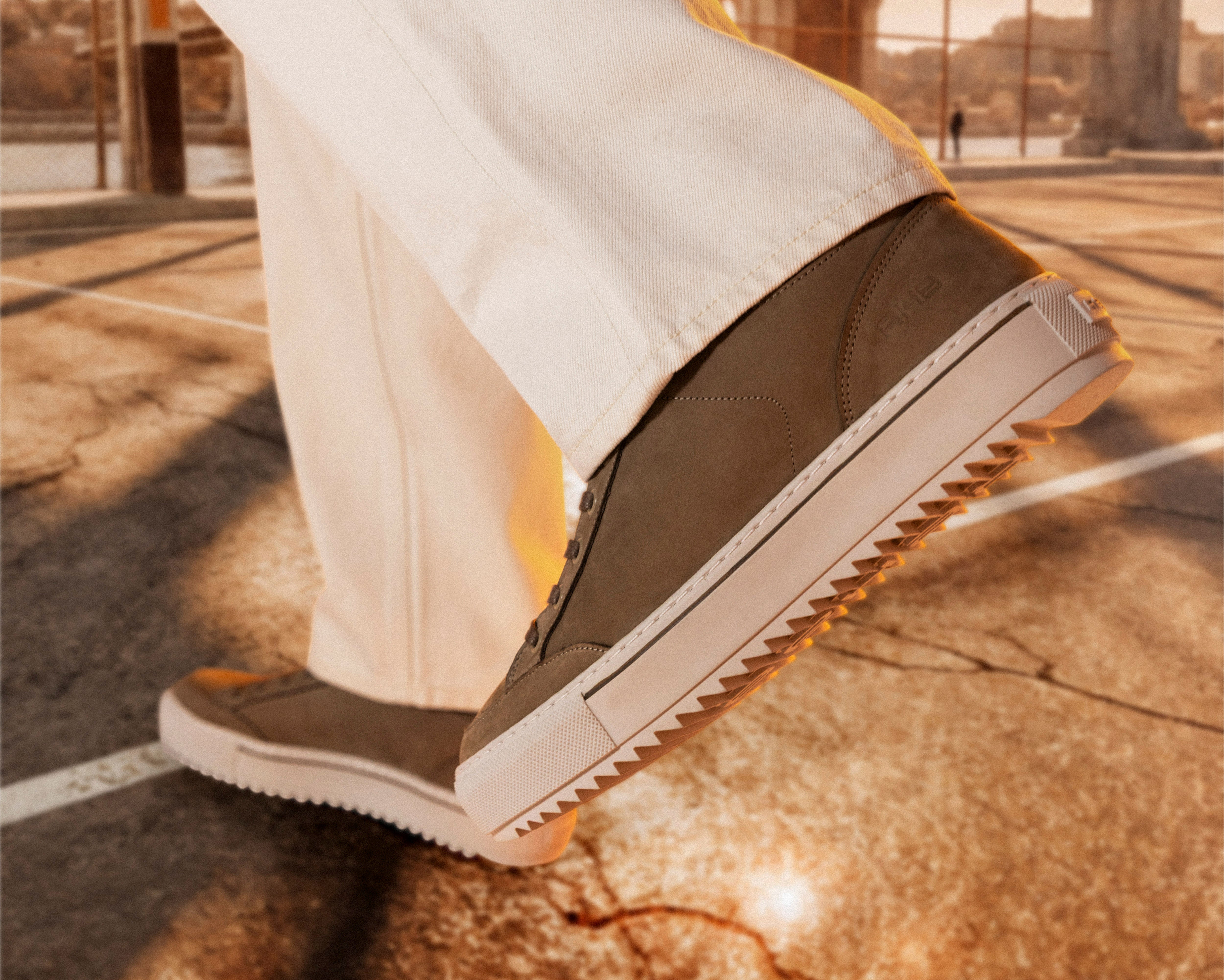 Craig Nub | Taupe sneaker REHAB Footwear