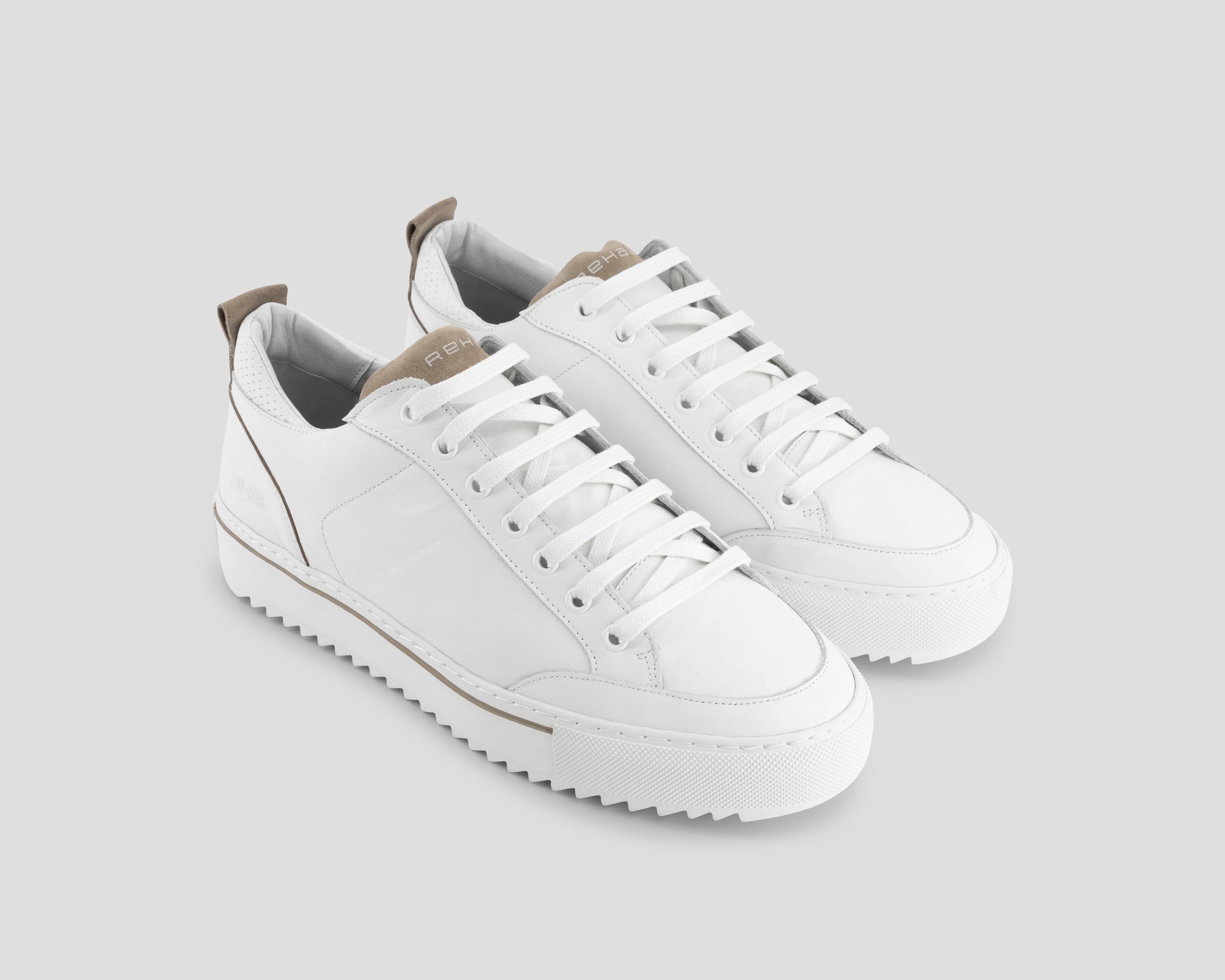 Crash | Wit-khaki sneaker REHAB Footwear