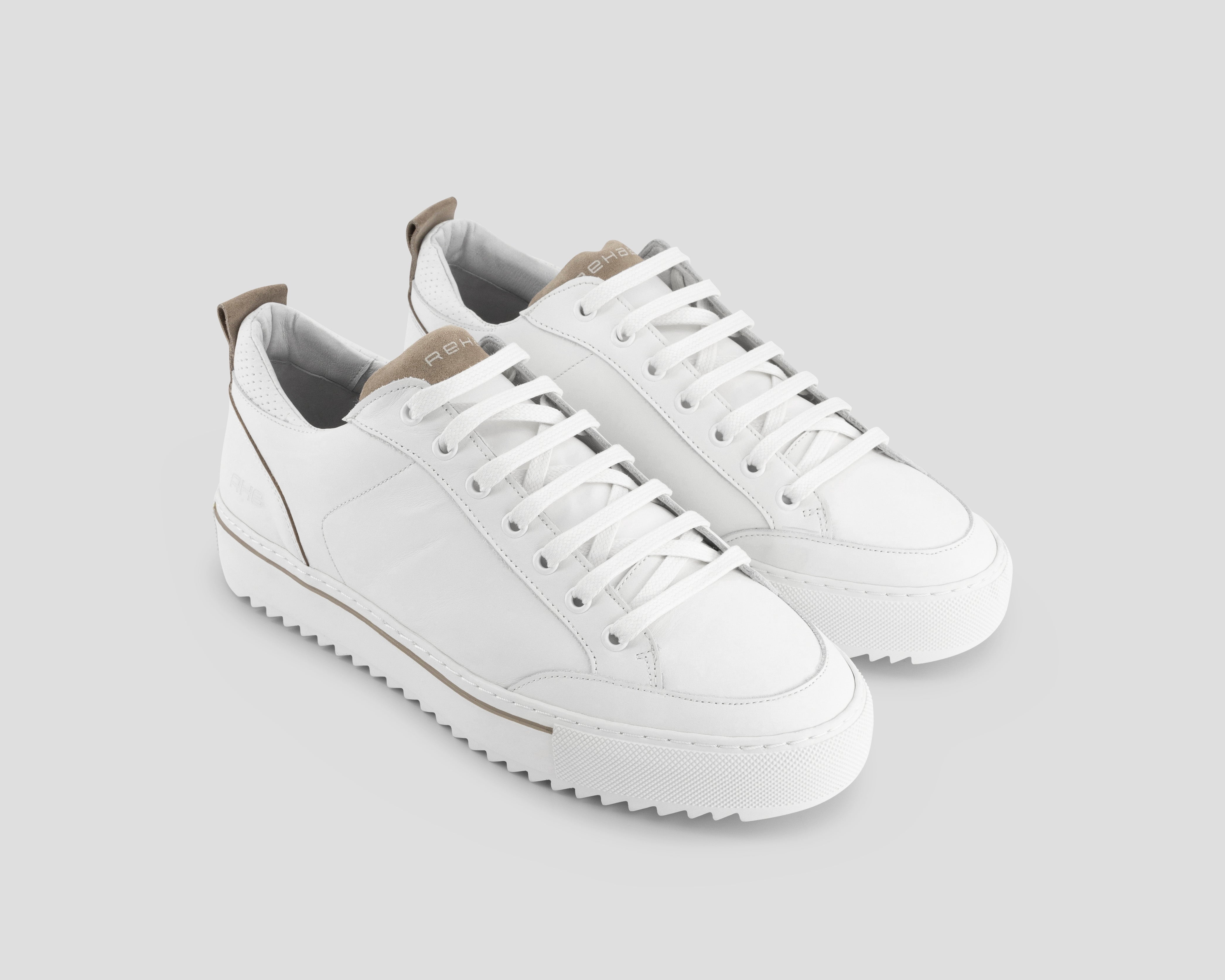 Crash | Wit-khaki sneaker REHAB Footwear