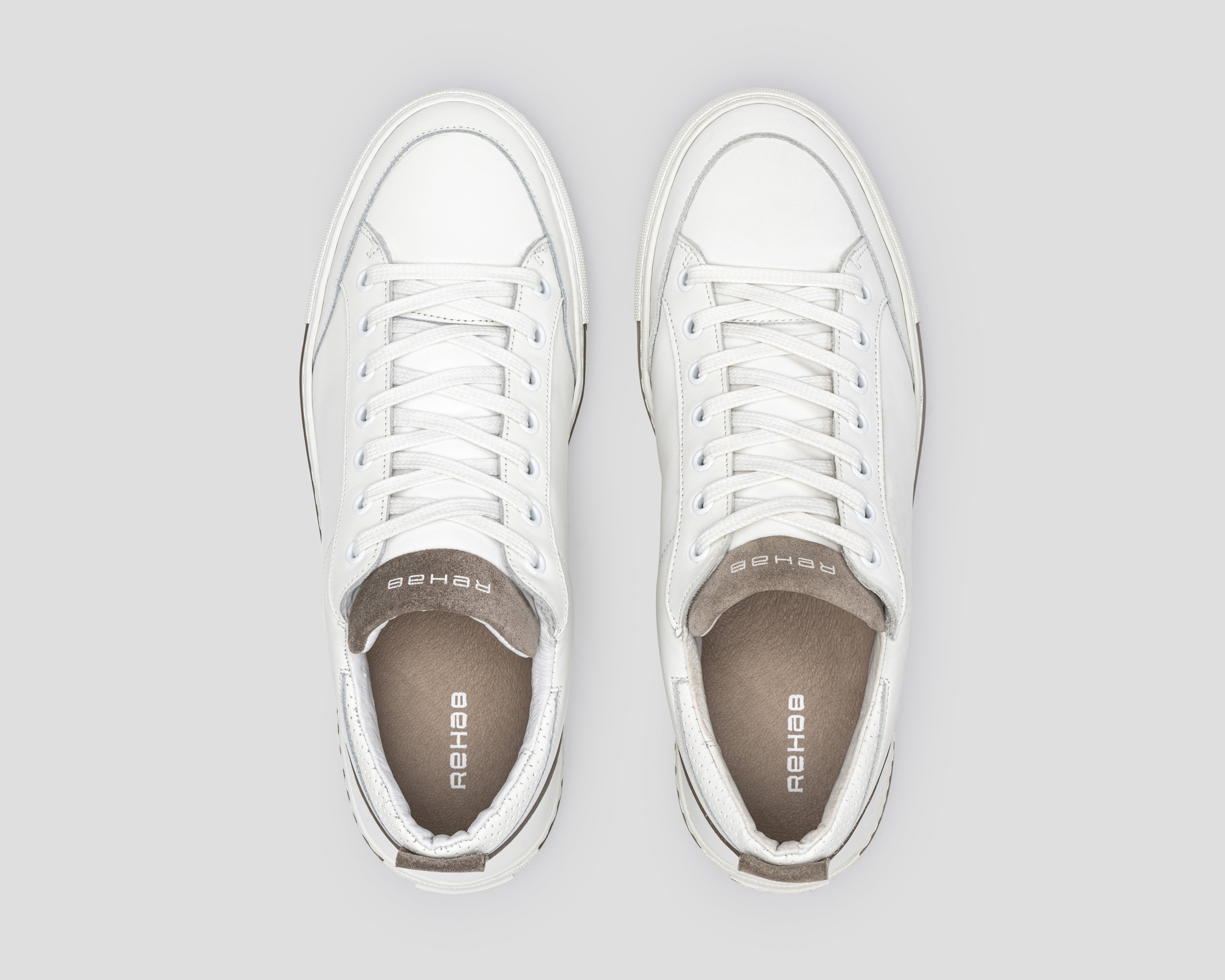 Crash | Wit-khaki sneaker REHAB Footwear