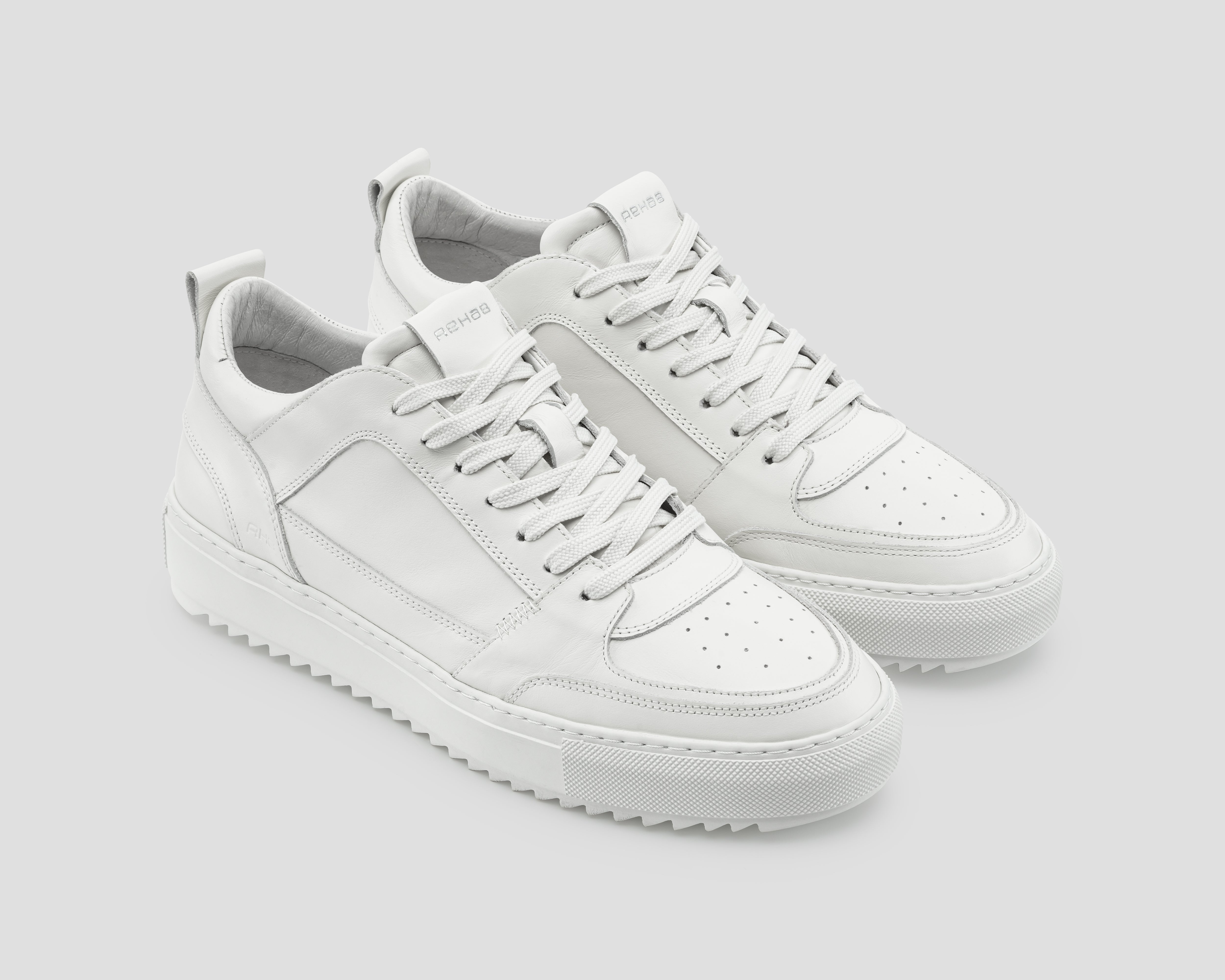 CREON LTHR 0707 WHT-WHT REHAB Footwear