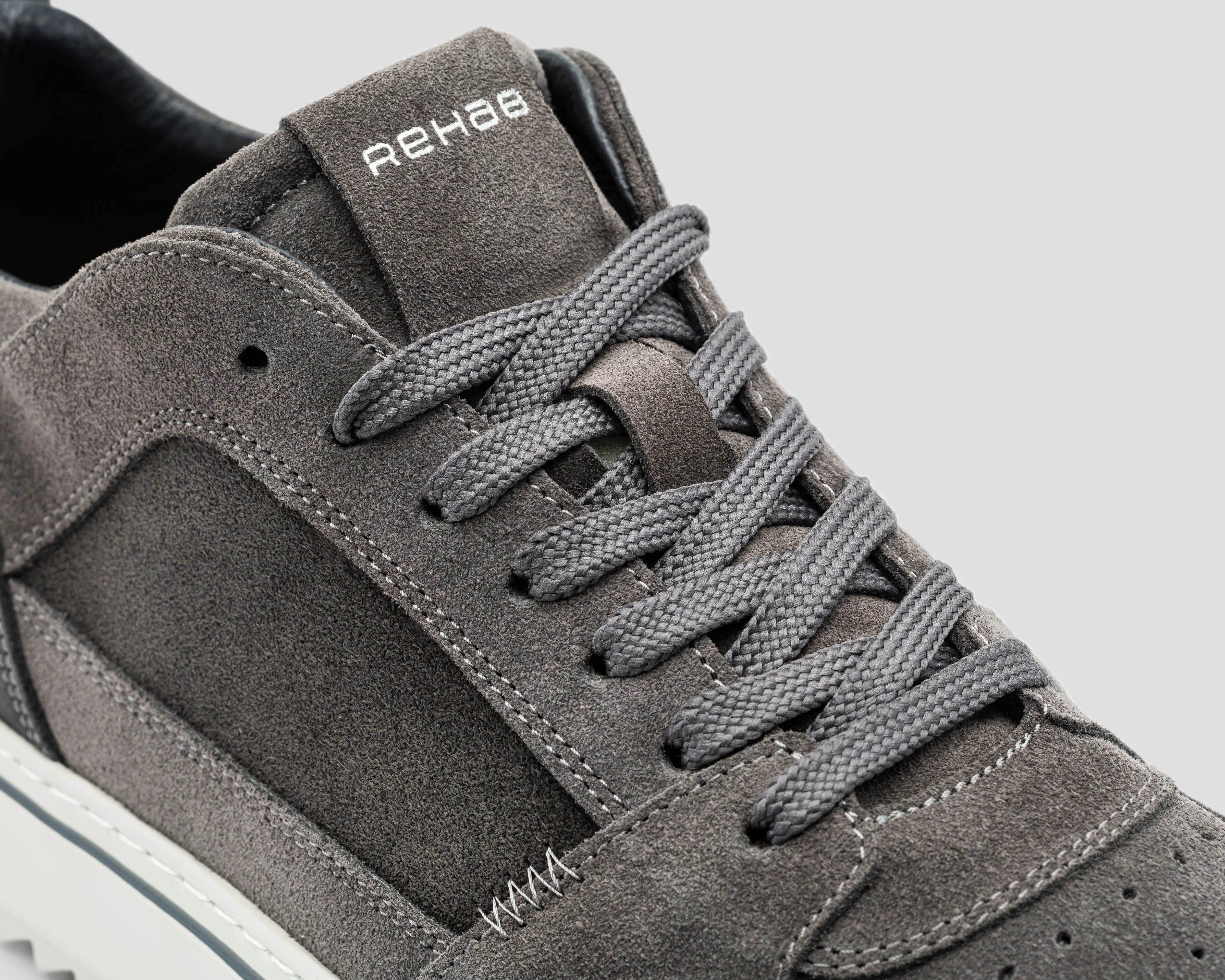 Creon Mix | Donkergrijze sneaker REHAB Footwear