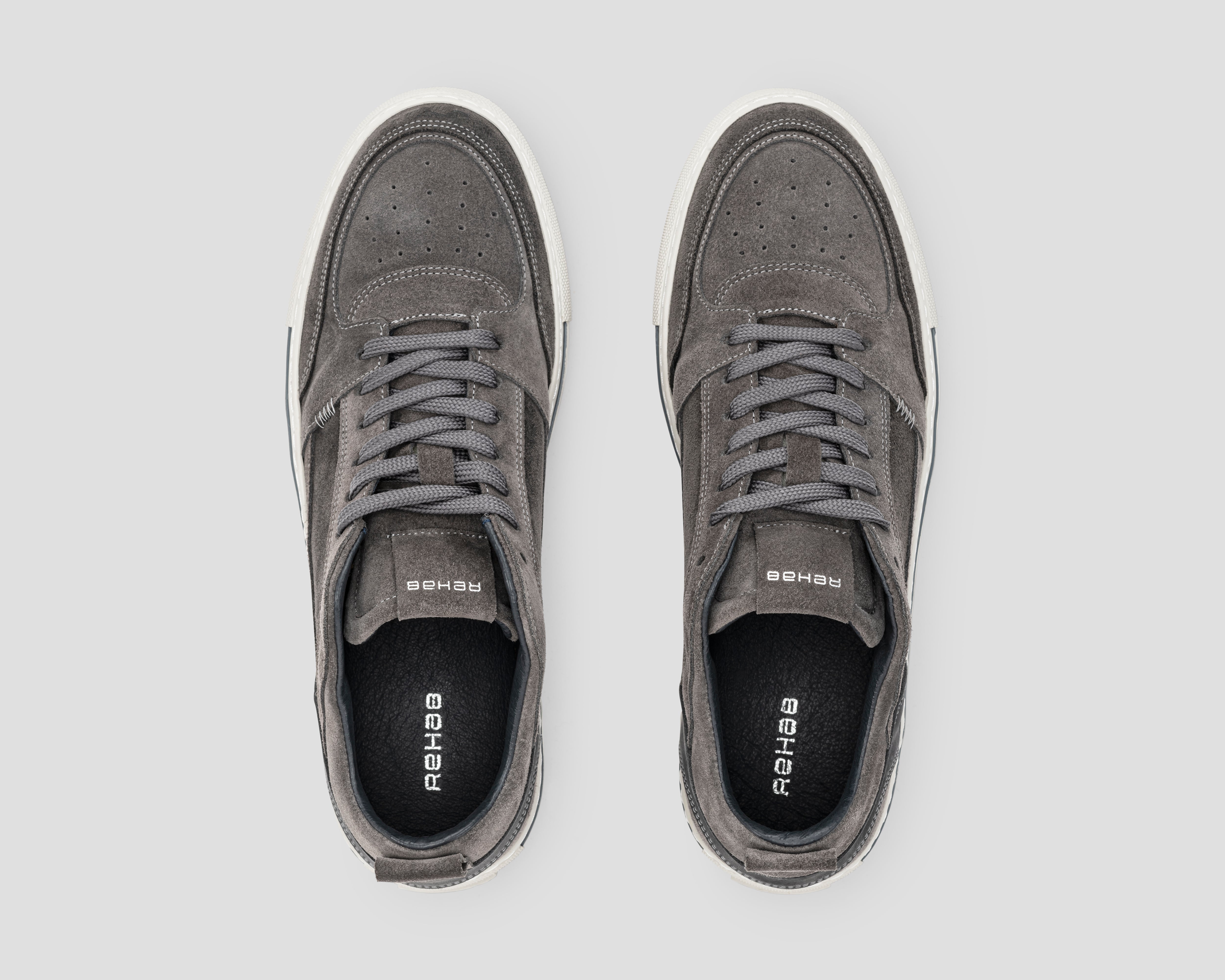 Creon Mix | Donkergrijze sneaker REHAB Footwear