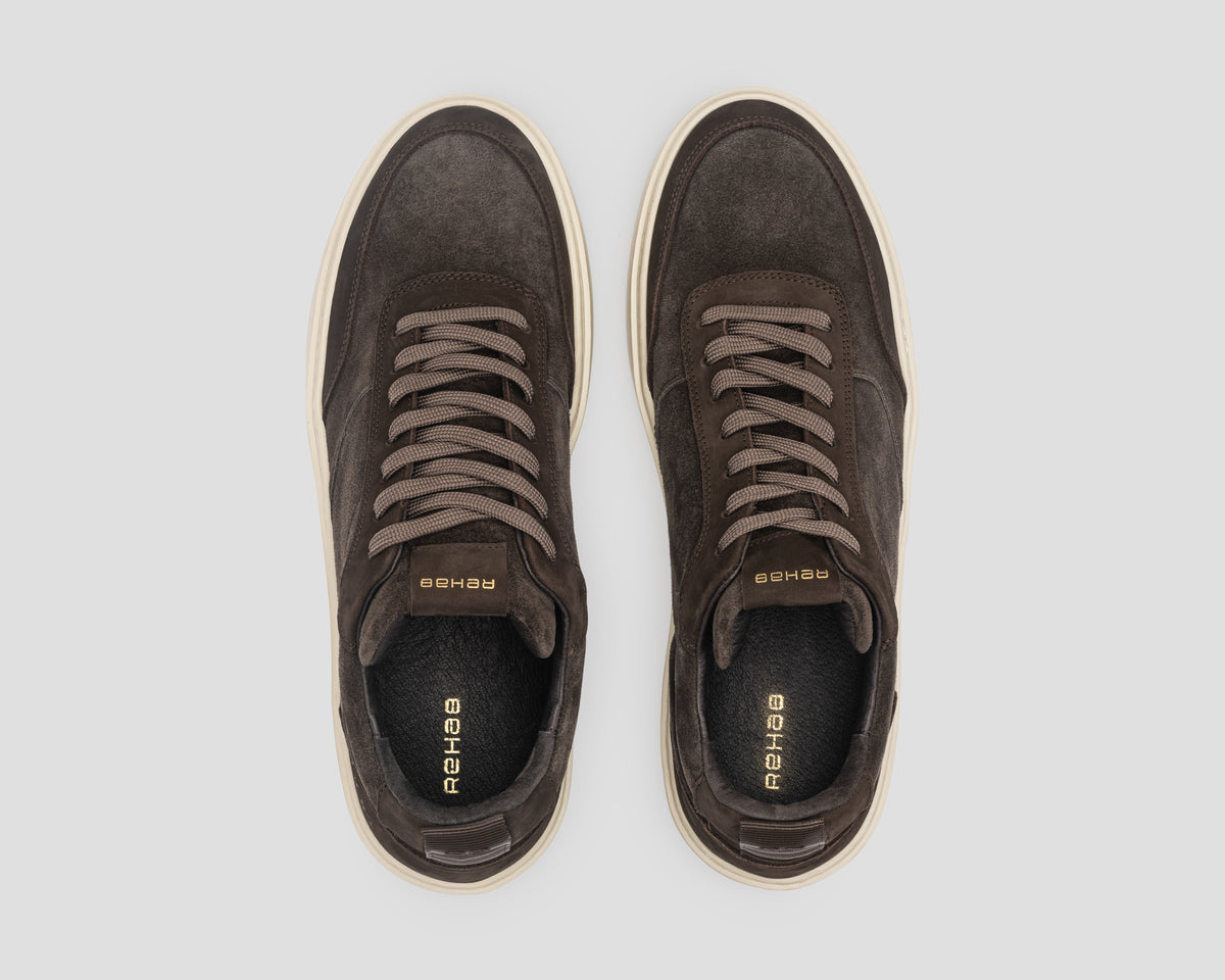 Creon Mix | Grijsbruine sneaker REHAB Footwear