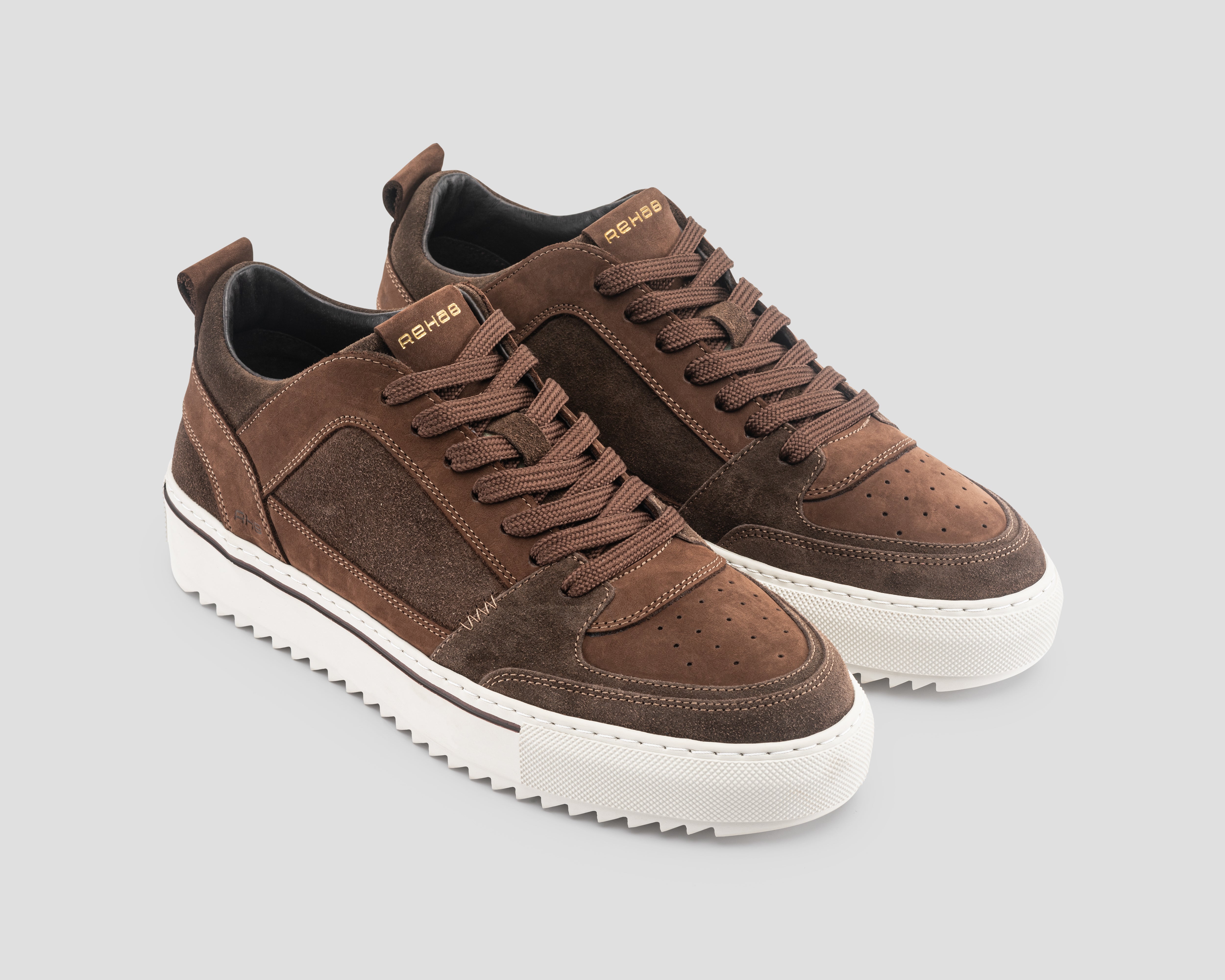 Creon Mix | Bruine sneaker REHAB Footwear