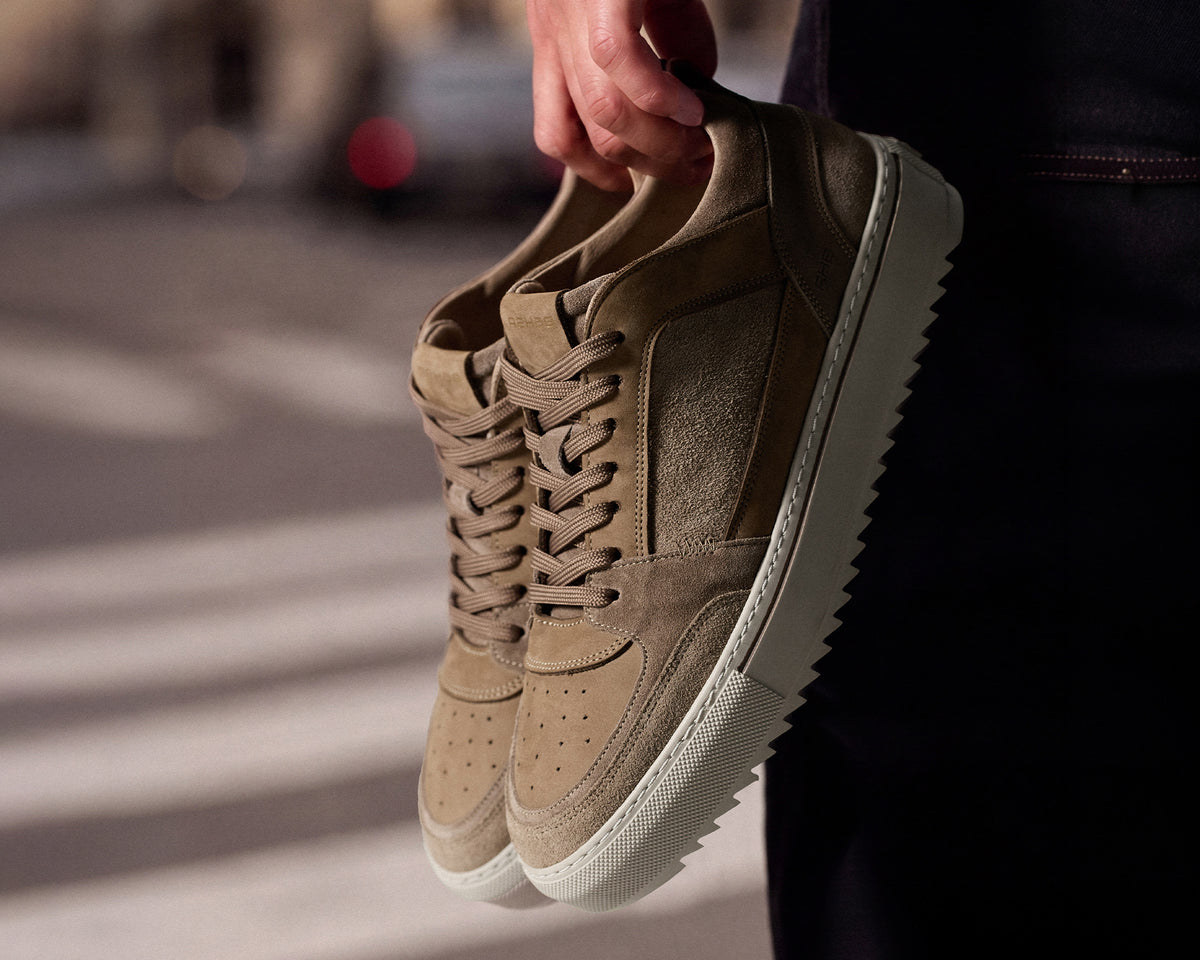 Creon Mix | Taupekleurige sneaker REHAB Footwear