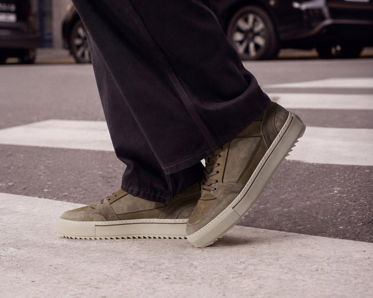 Creon Mix | Taupekleurige sneaker REHAB Footwear