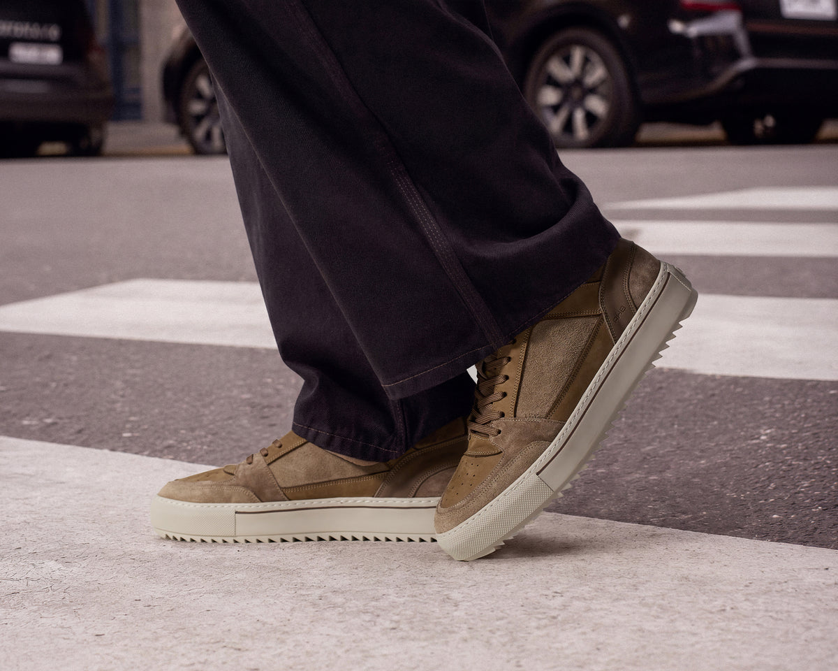 Creon Mix | Taupekleurige sneaker REHAB Footwear
