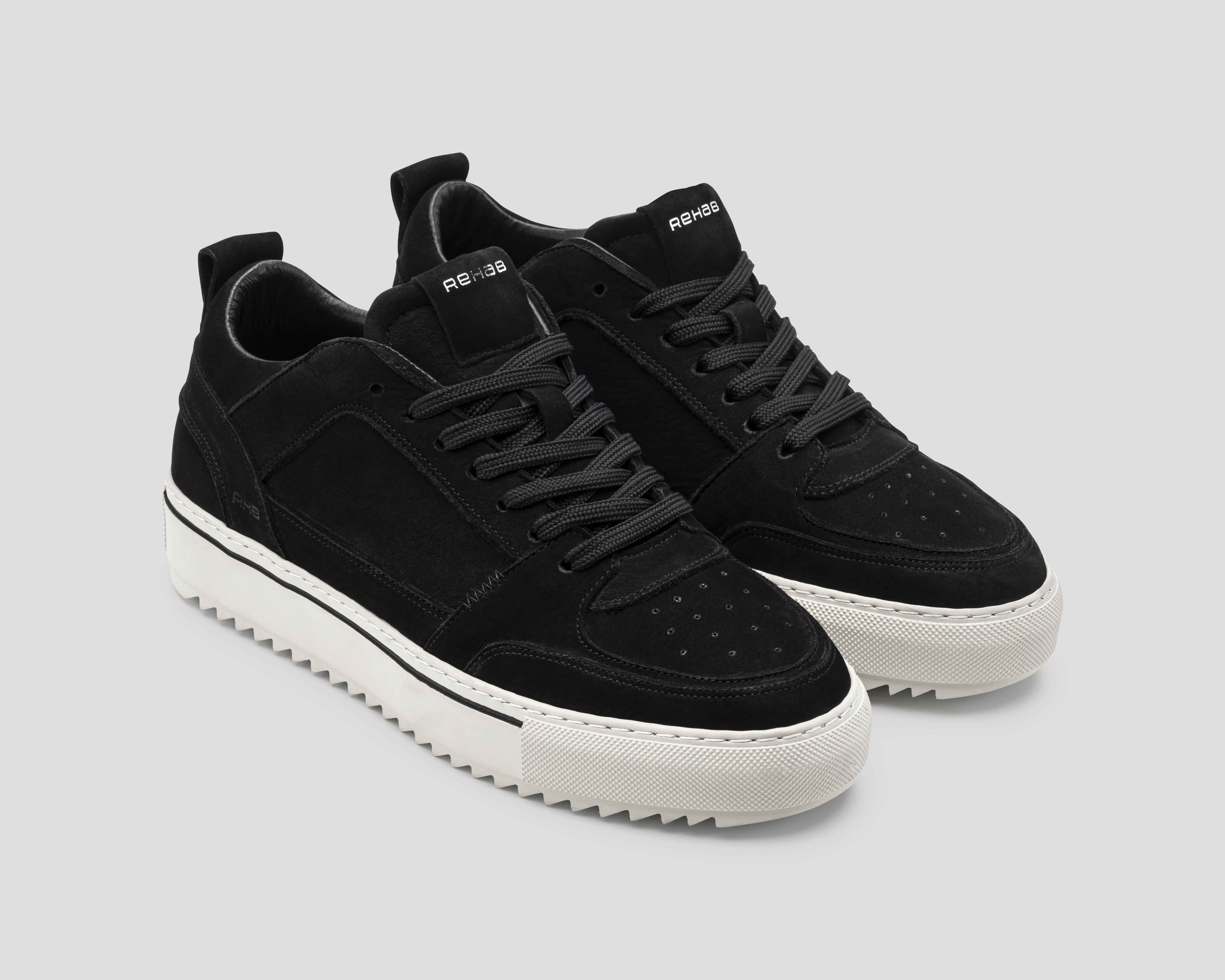 Creon Nub | Zwarte sneaker REHAB Footwear