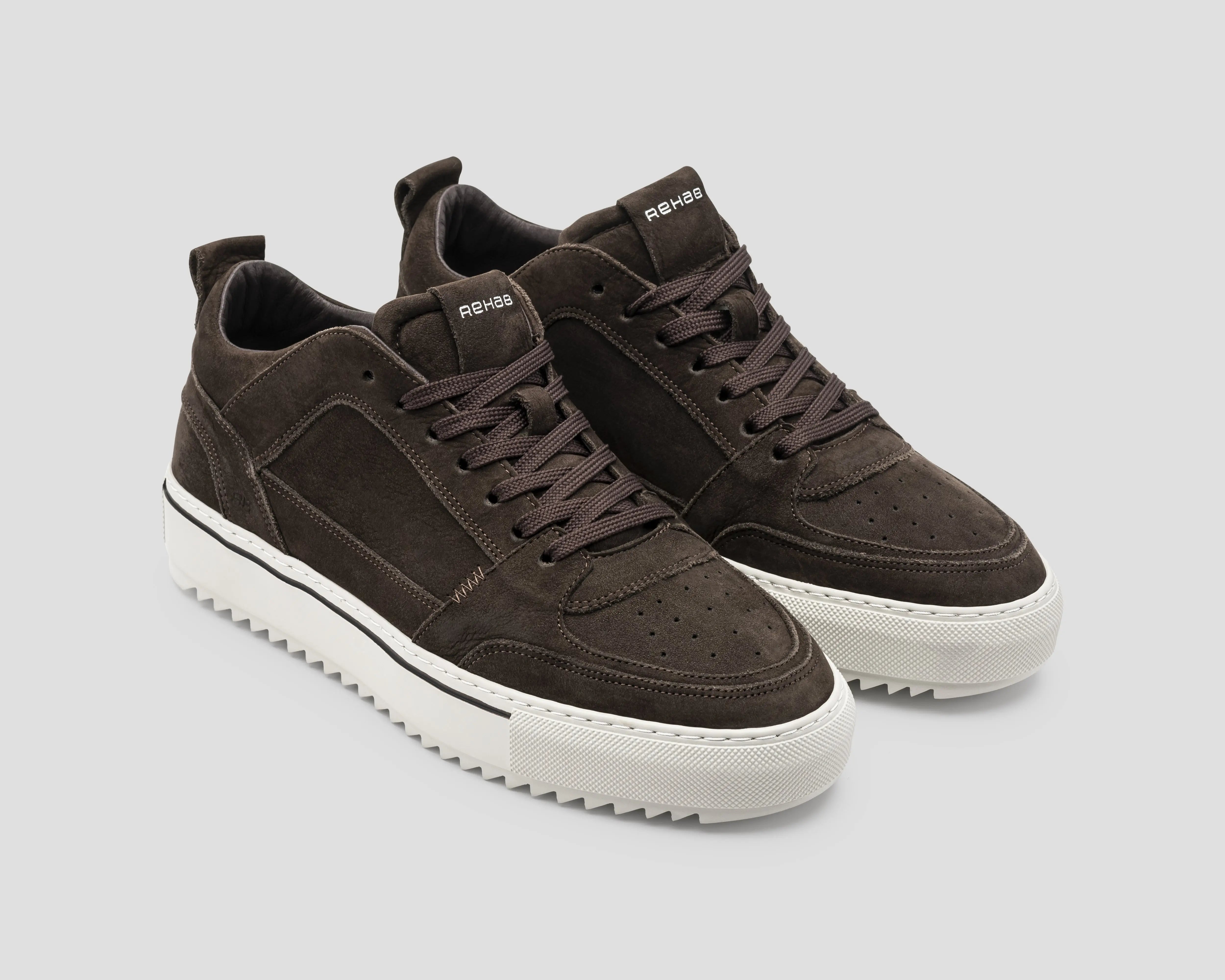 Creon Nub | Donkerbruine sneaker REHAB Footwear