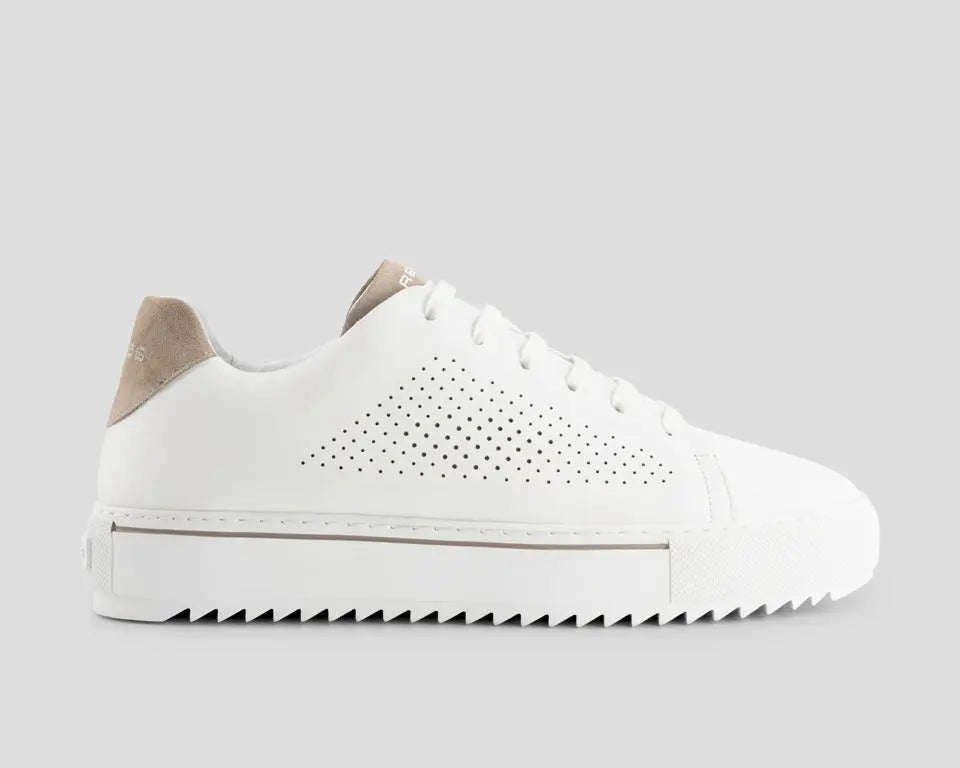 Cruz | Wit-zandkleurige sneakers REHAB Footwear