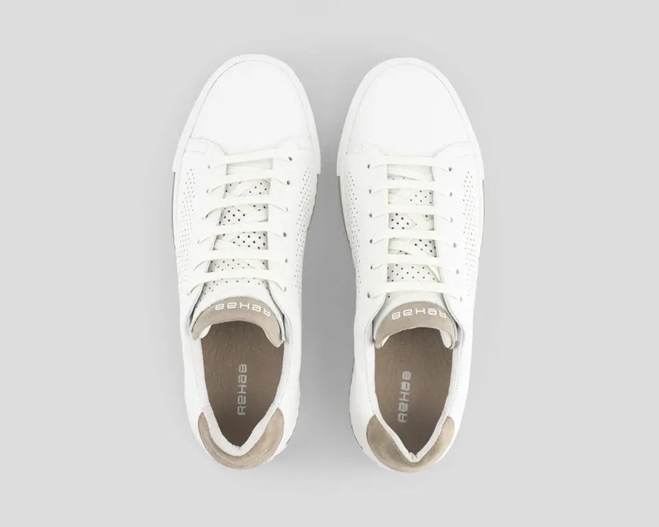 Cruz | Wit-zandkleurige sneakers REHAB Footwear