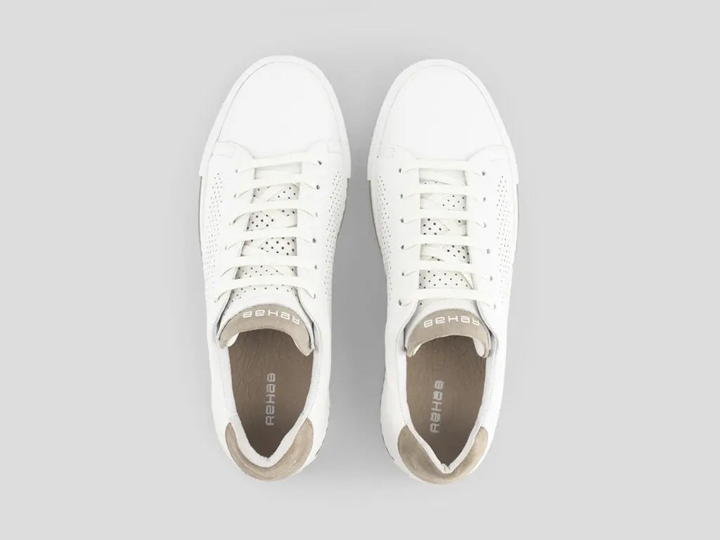 Cruz | Wit-zandkleurige sneakers REHAB Footwear
