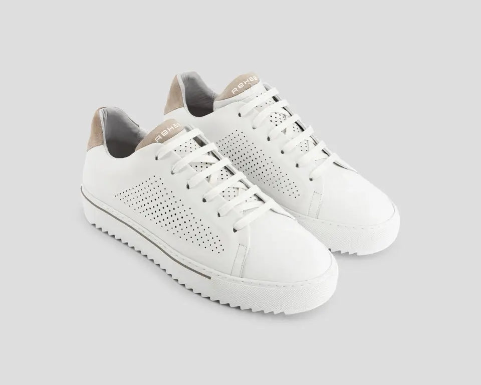 Cruz | Wit-zandkleurige sneakers REHAB Footwear