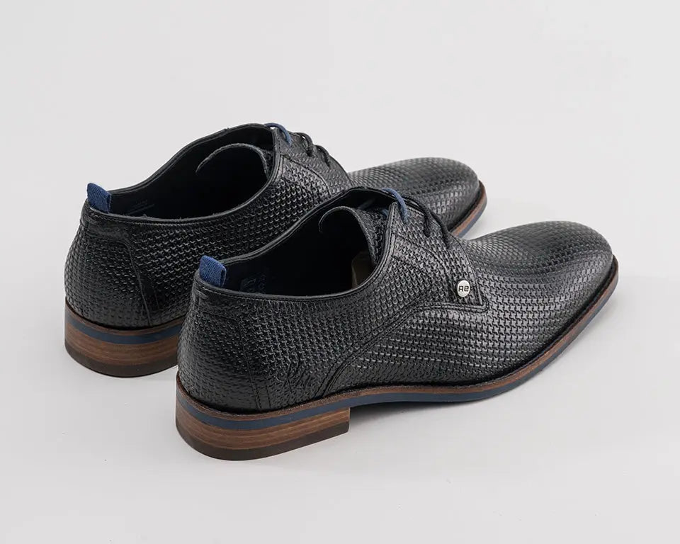 Falco Tile | Zwarte nette schoen REHAB Footwear
