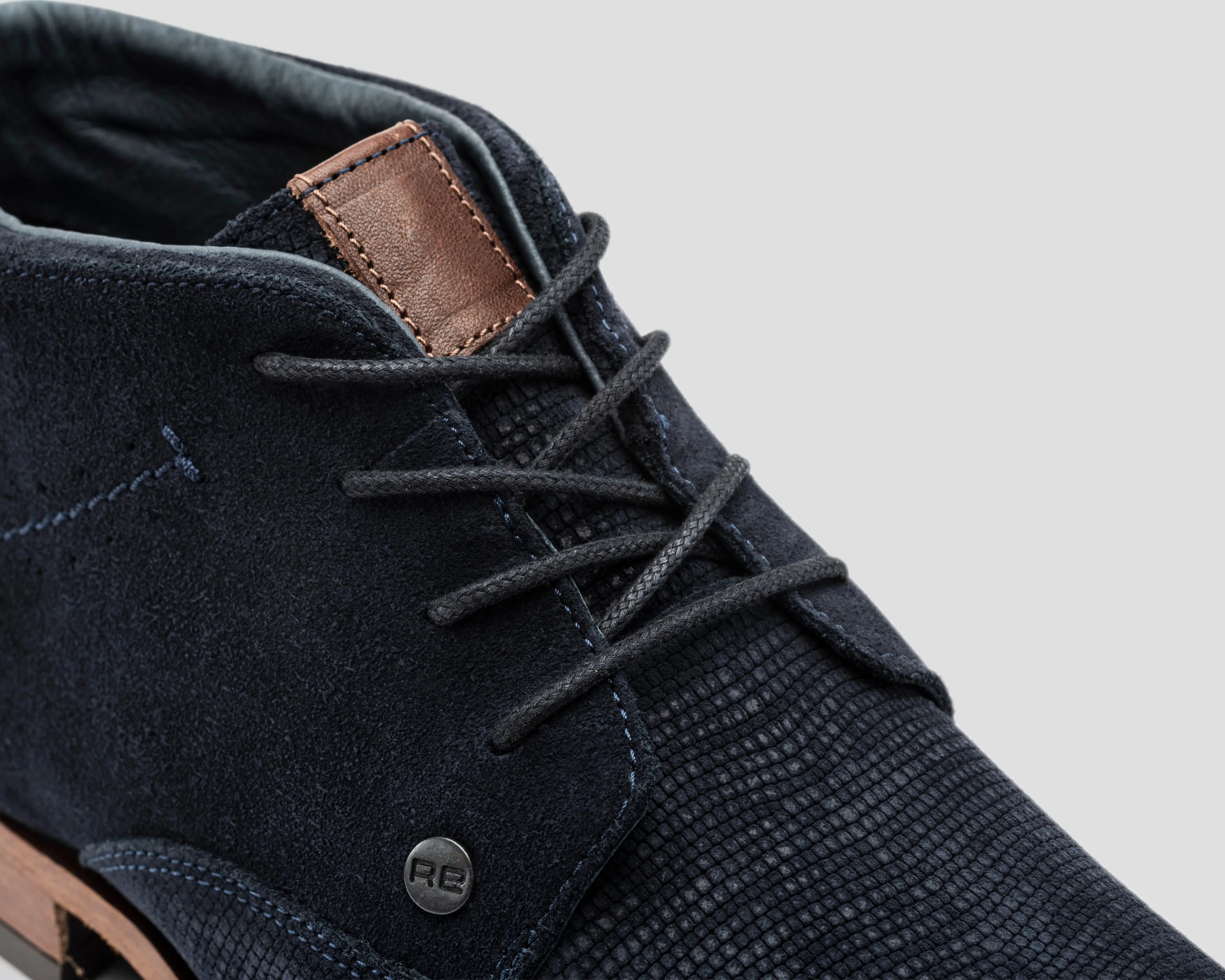 Gregoire Sue Lz | Donkerblauwe nette schoen REHAB Footwear