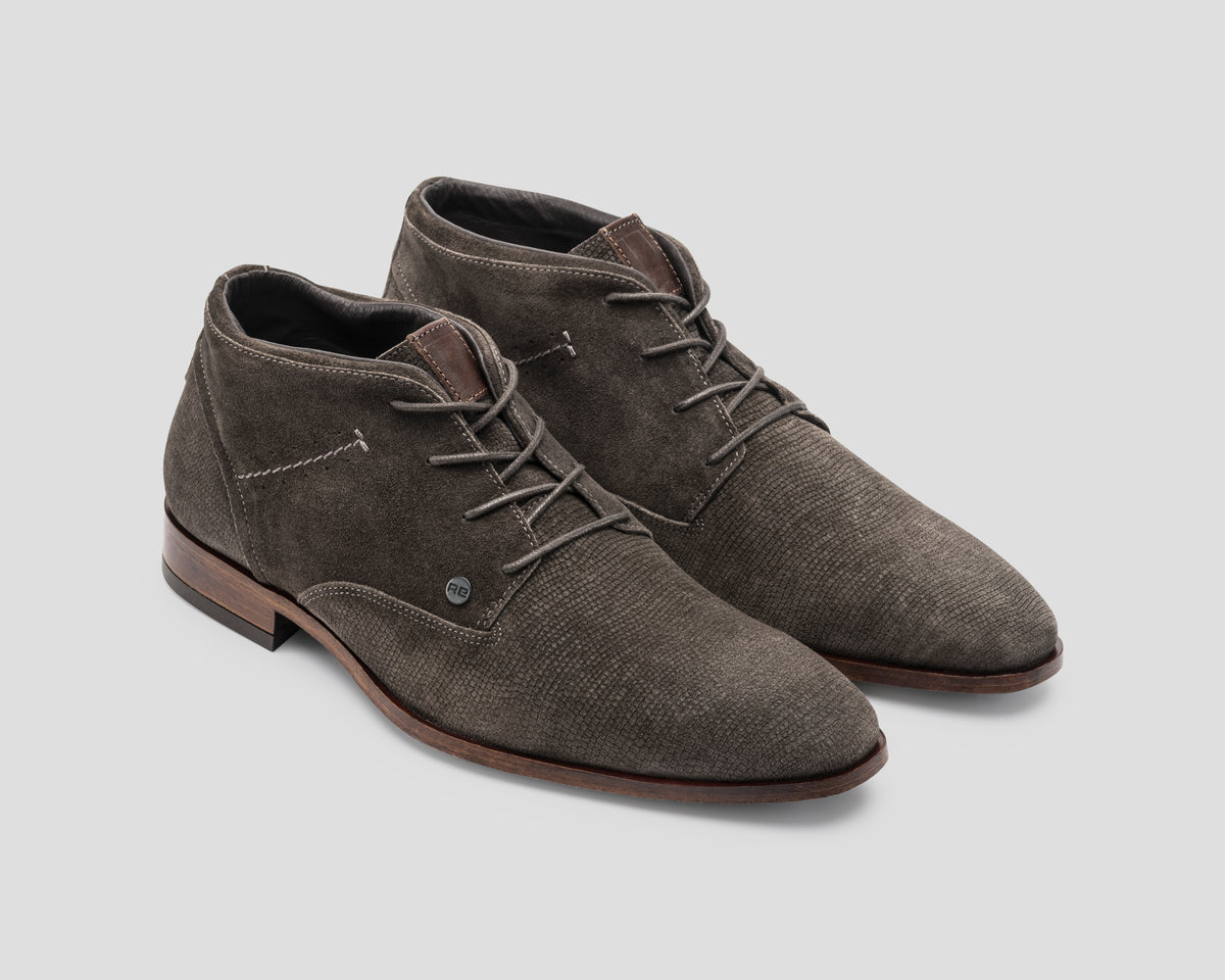 Gregoire Sue Lz | Grijsbruine nette schoen REHAB Footwear