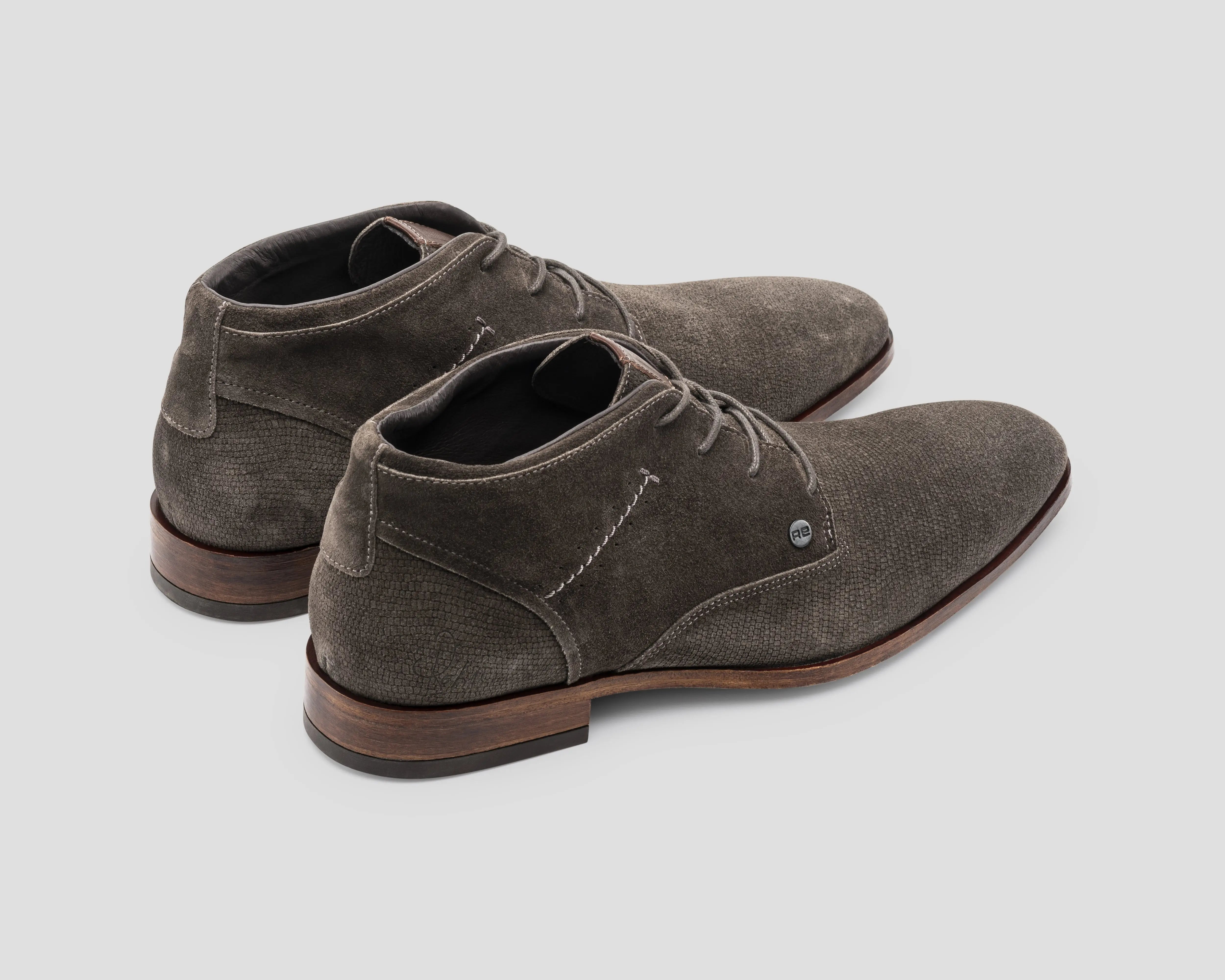 Gregoire Sue Lz | Grijsbruine nette schoen REHAB Footwear