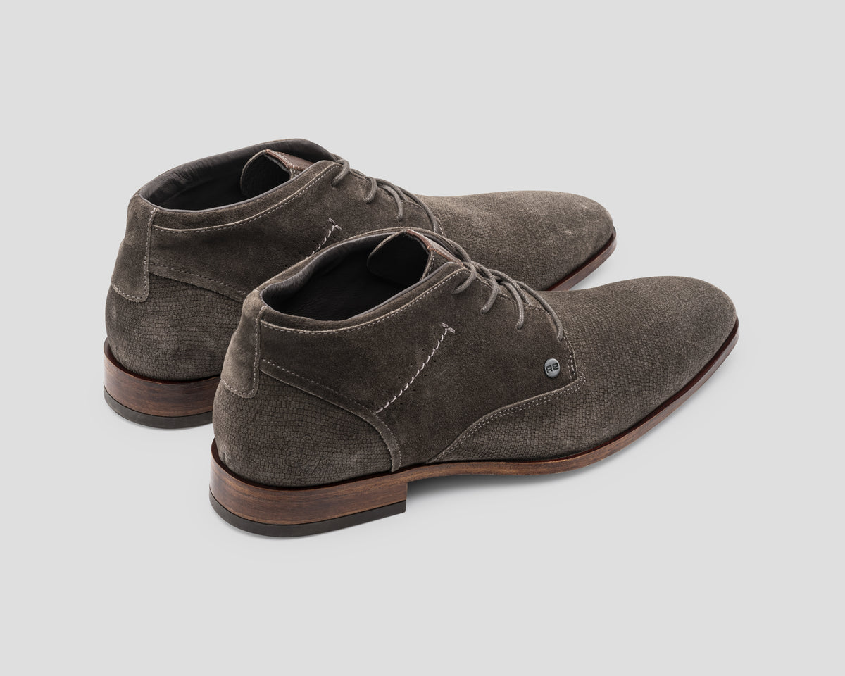 Gregoire Sue Lz | Grijsbruine nette schoen REHAB Footwear