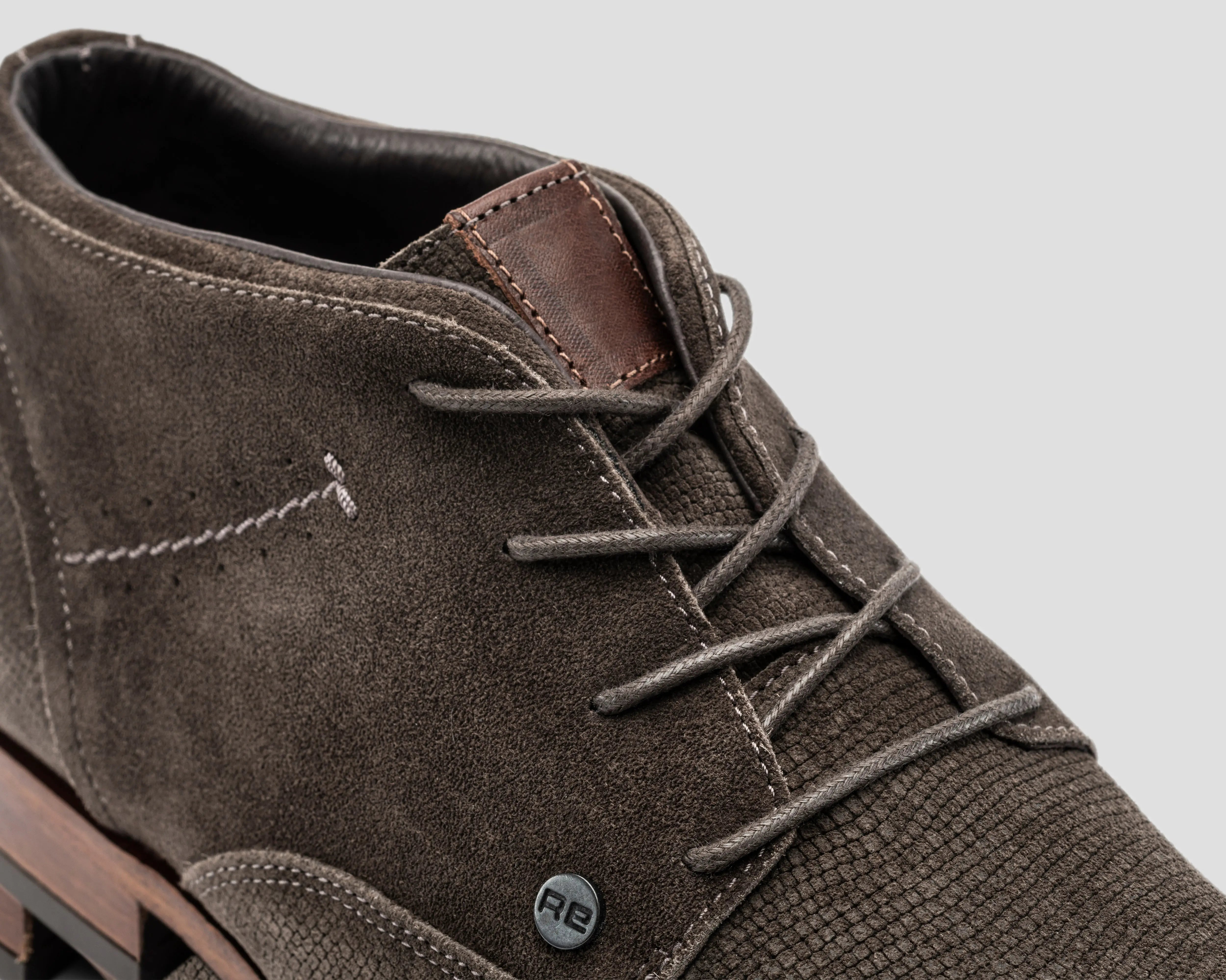 Gregoire Sue Lz | Grijsbruine nette schoen REHAB Footwear