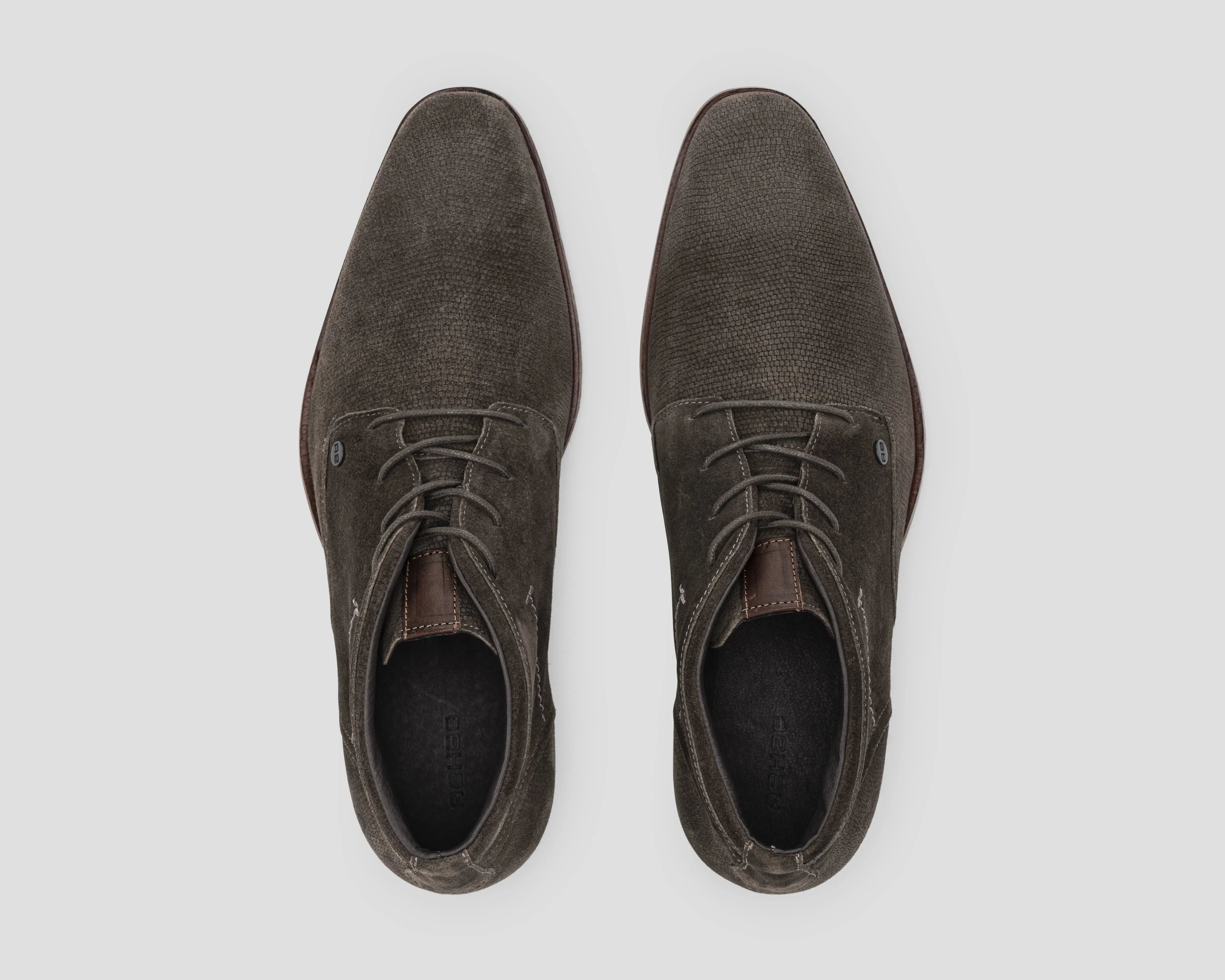 Gregoire Sue Lz | Grijsbruine nette schoen REHAB Footwear