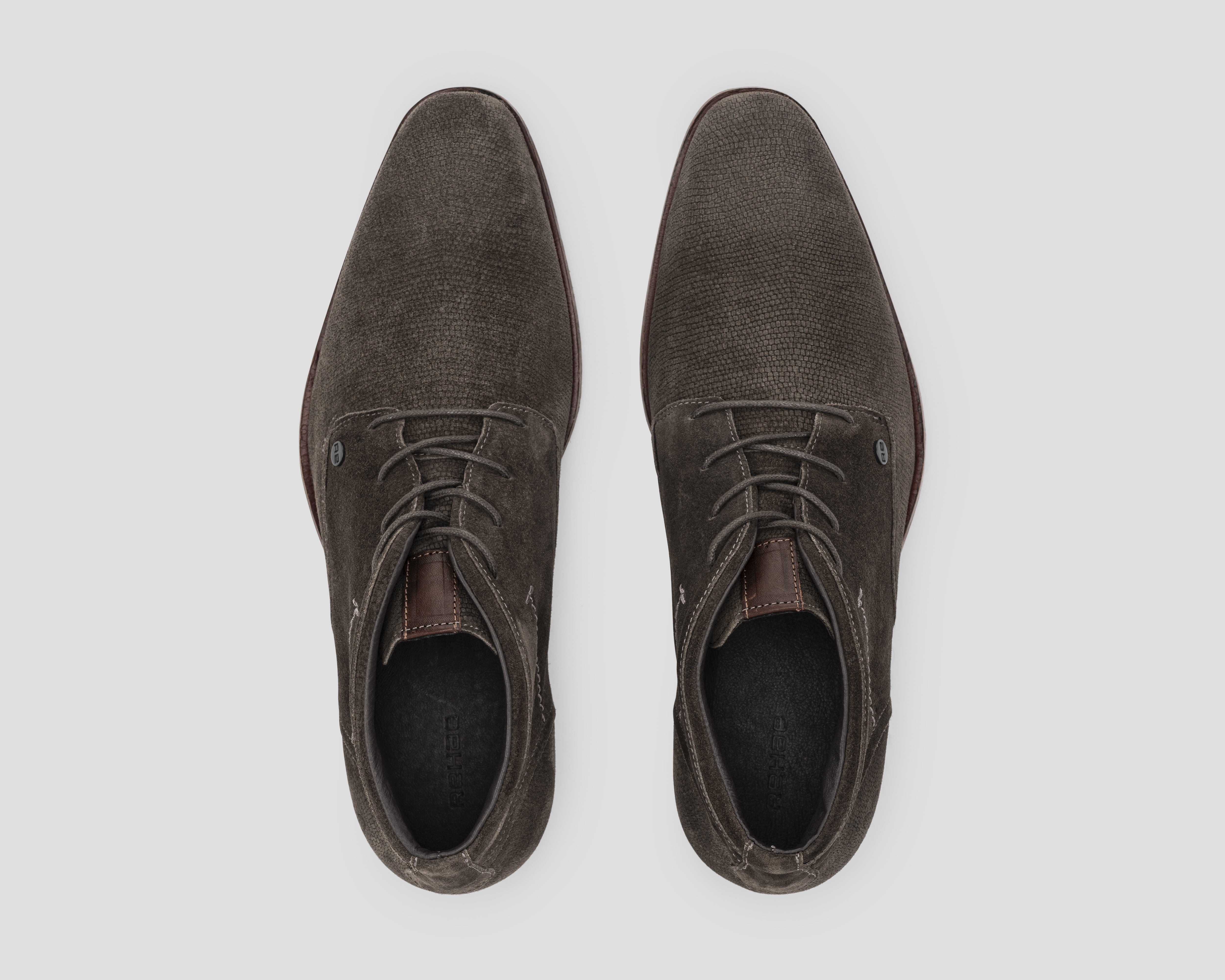 Gregoire Sue Lz | Grijsbruine nette schoen REHAB Footwear