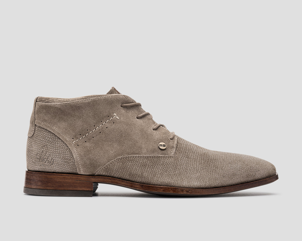 Gregoire Sue Lz | Taupekleurige nette schoen REHAB Footwear