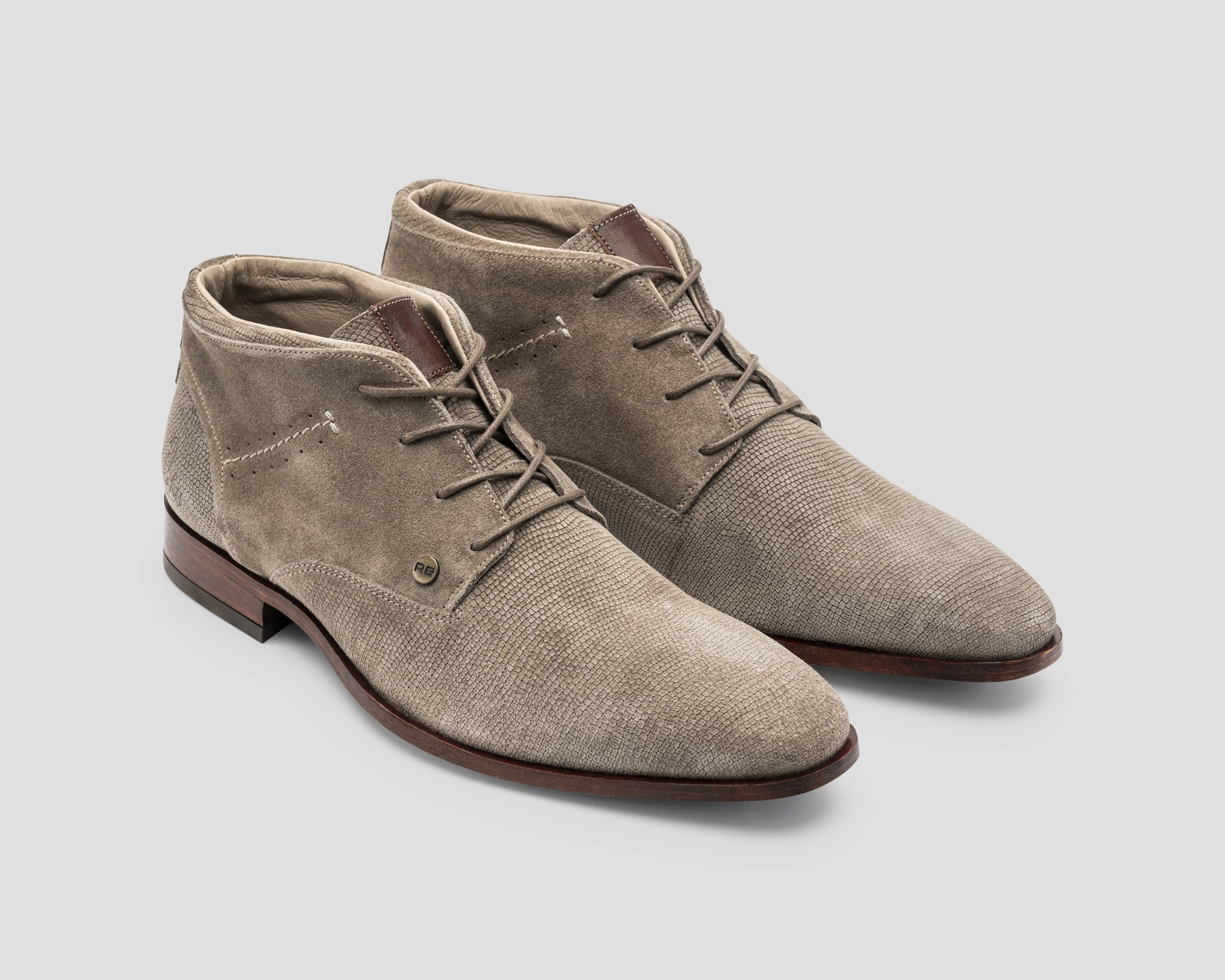 Gregoire Sue Lz | Taupekleurige nette schoen REHAB Footwear