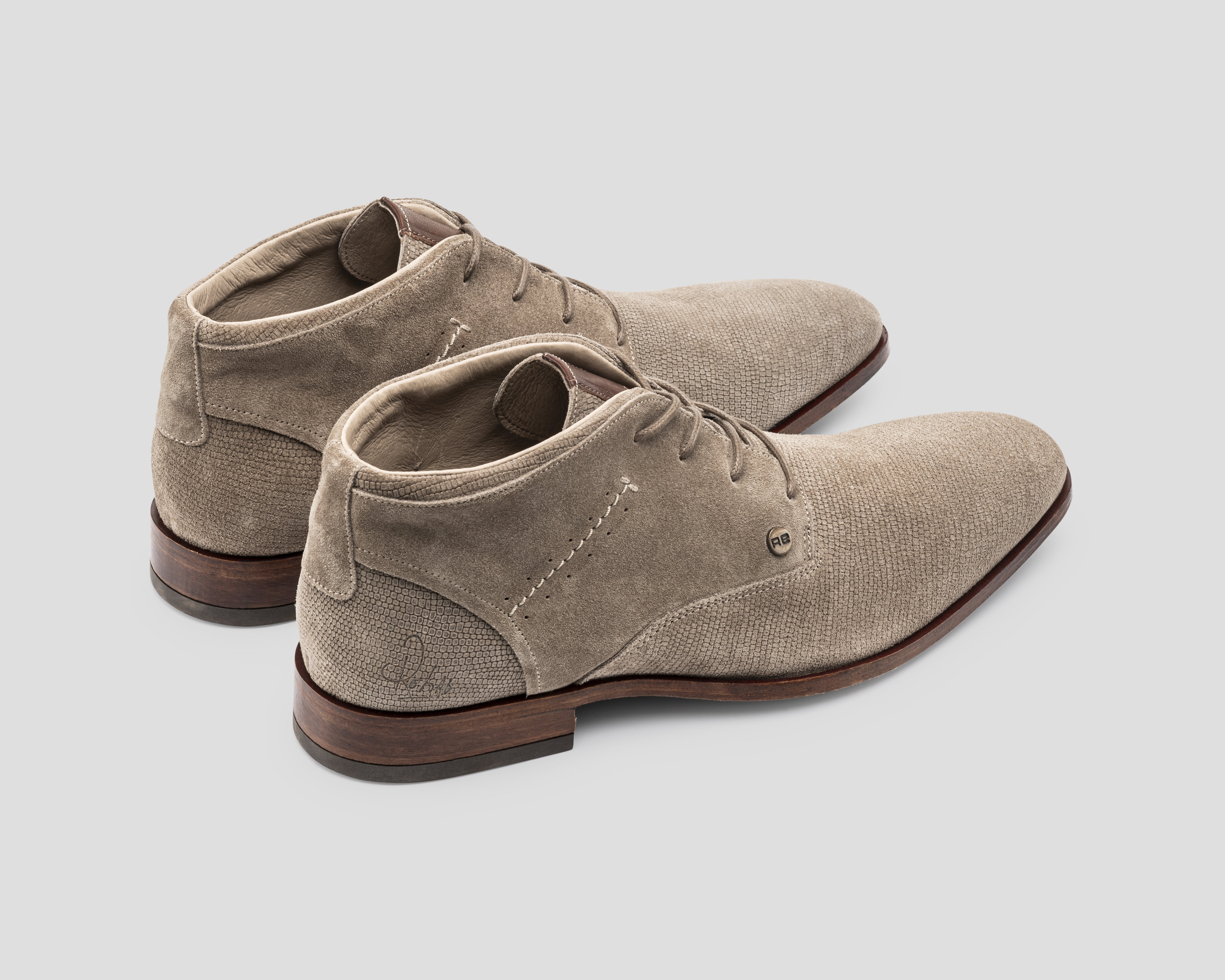 Gregoire Sue Lz | Taupekleurige nette schoen REHAB Footwear