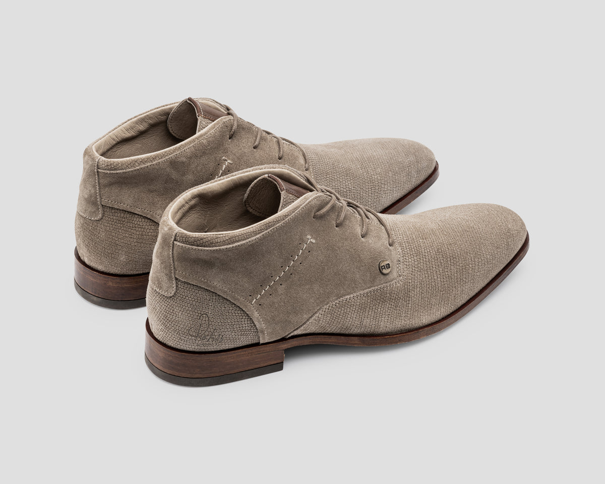 Gregoire Sue Lz | Taupekleurige nette schoen REHAB Footwear