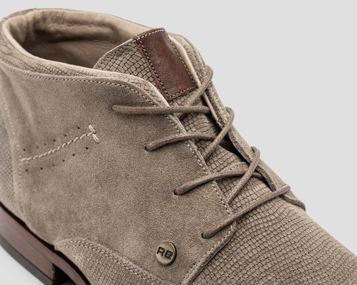 Gregoire Sue Lz | Taupekleurige nette schoen REHAB Footwear