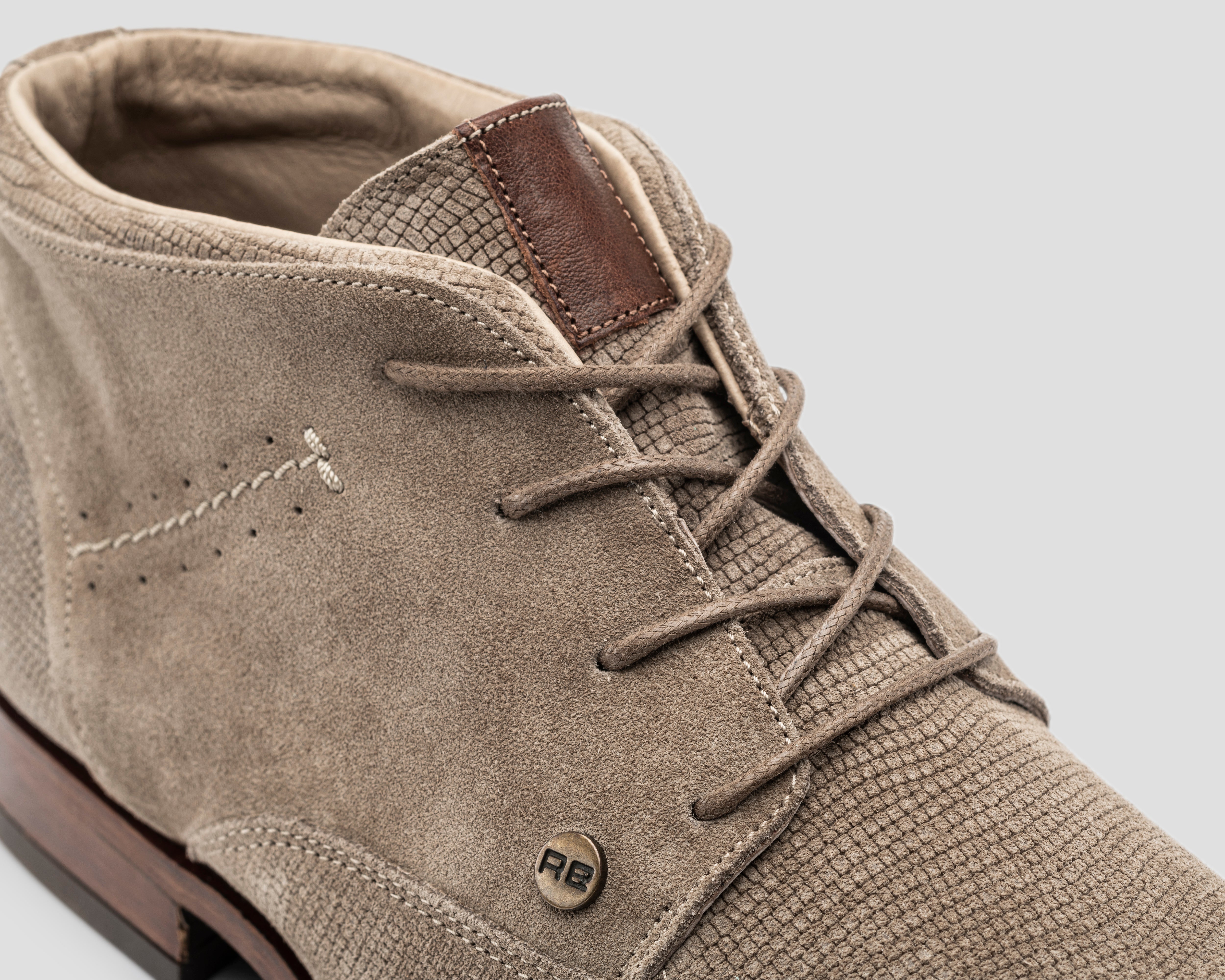 Gregoire Sue Lz | Taupekleurige nette schoen REHAB Footwear