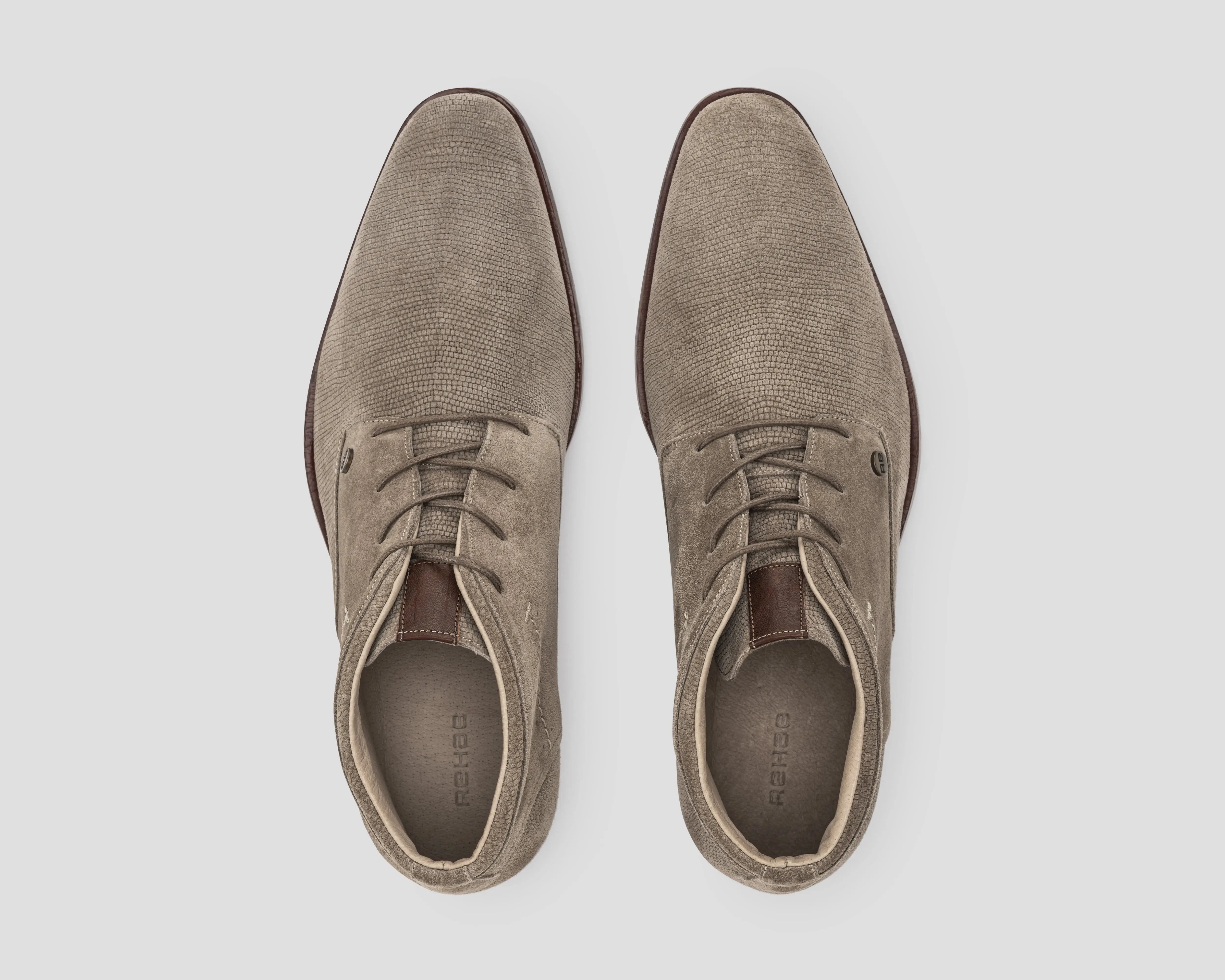 Gregoire Sue Lz | Taupekleurige nette schoen REHAB Footwear