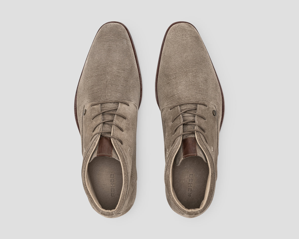 Gregoire Sue Lz | Taupekleurige nette schoen REHAB Footwear