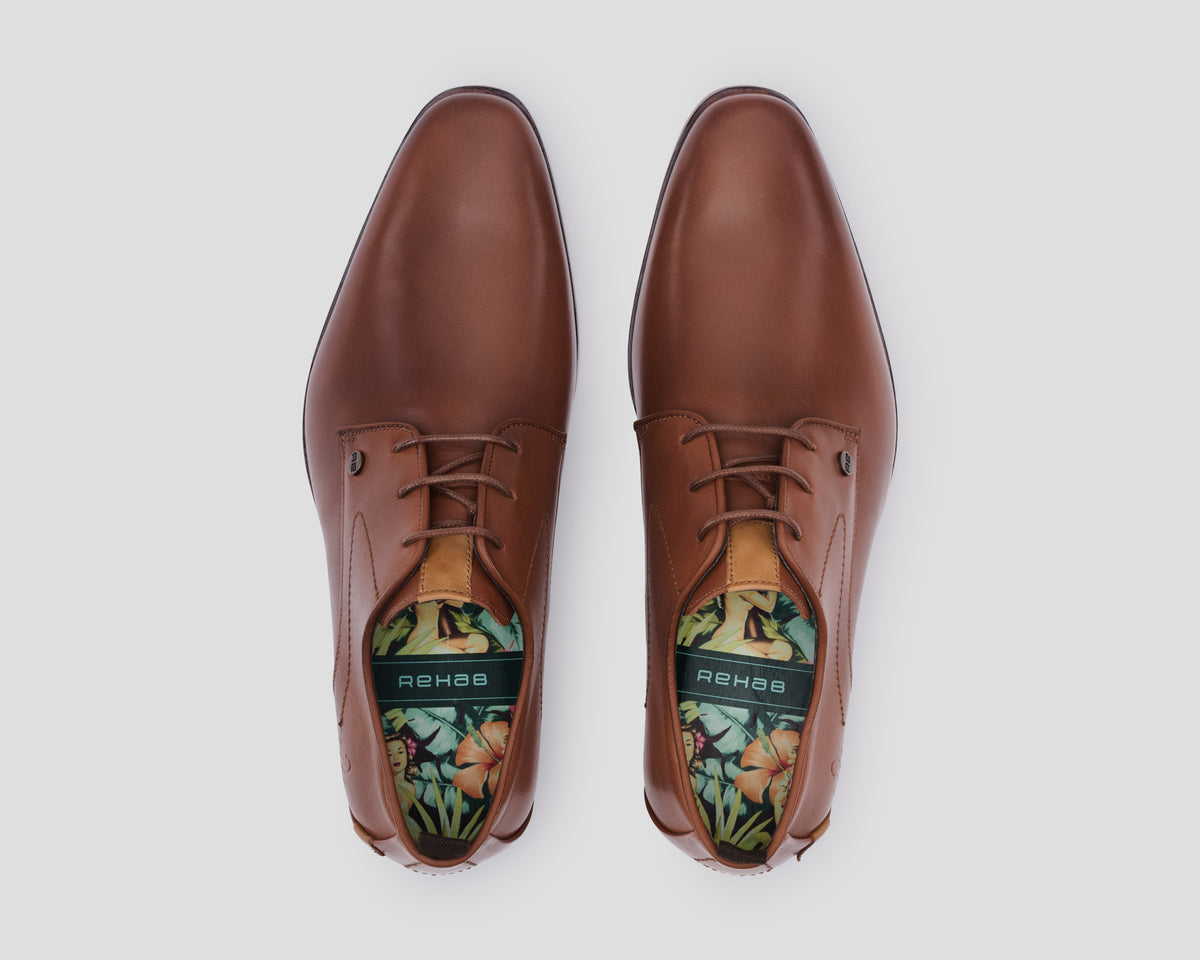 Greg Lthr | Cognac REHAB Footwear